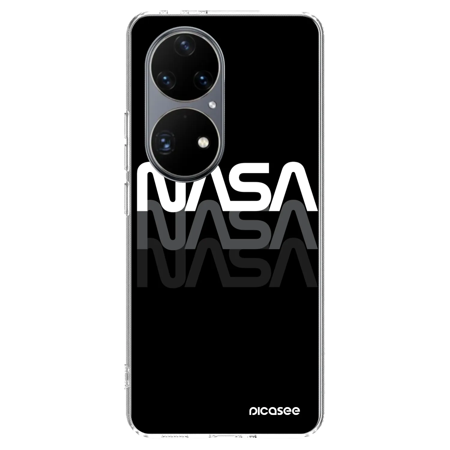 Picasee silikonowe przeźroczyste etui na Huawei P50 - NASA Triple
