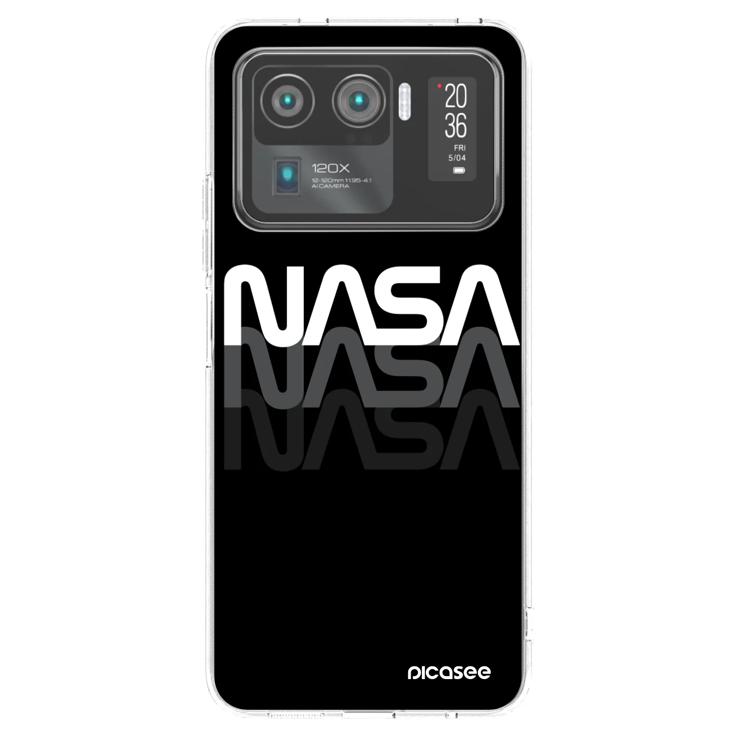 Picasee silikonowe przeźroczyste etui na Xiaomi Mi 11 Ultra - NASA Triple