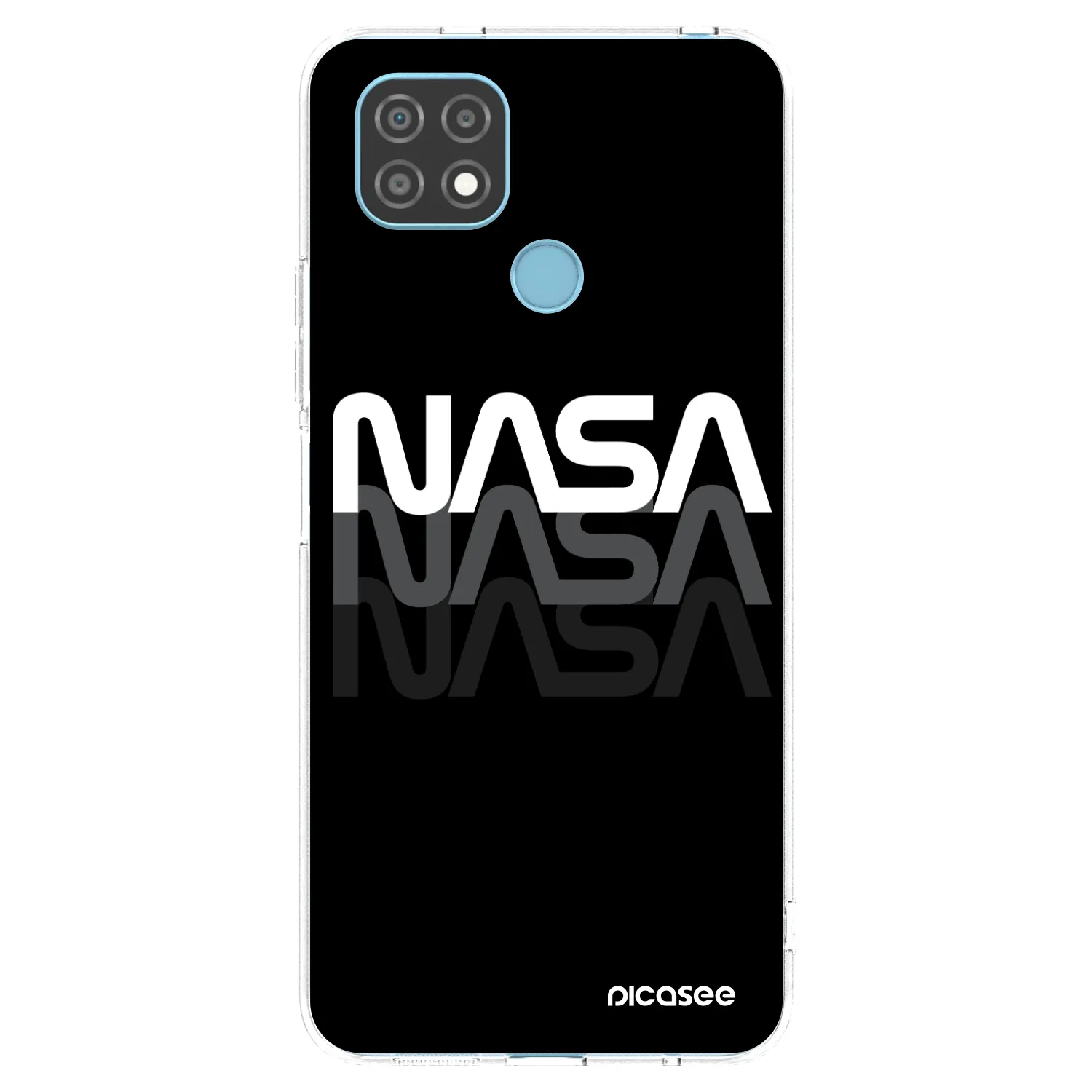 Picasee silikonowe przeźroczyste etui na Realme C21 - NASA Triple