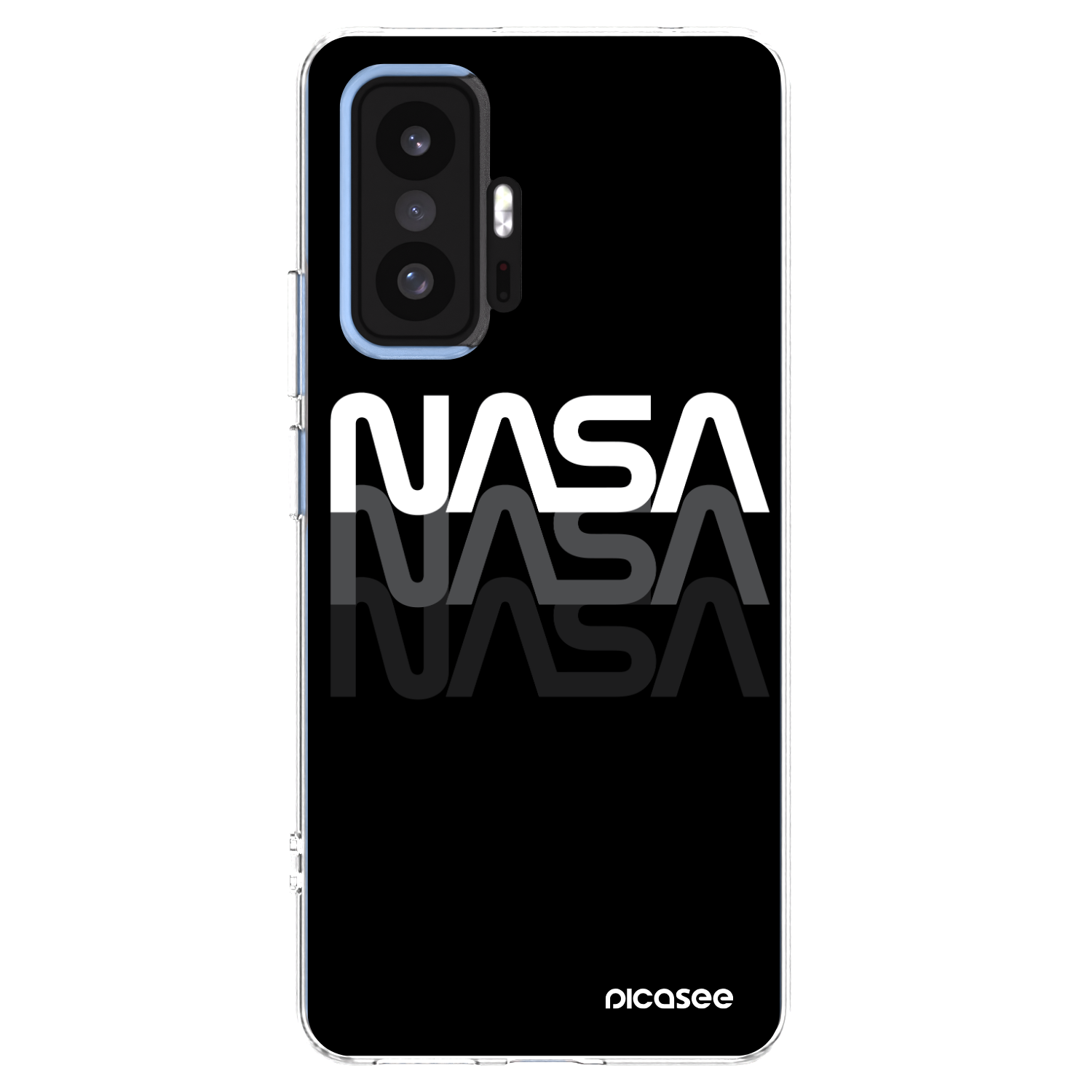 Picasee silikonowe przeźroczyste etui na Xiaomi 11T - NASA Triple