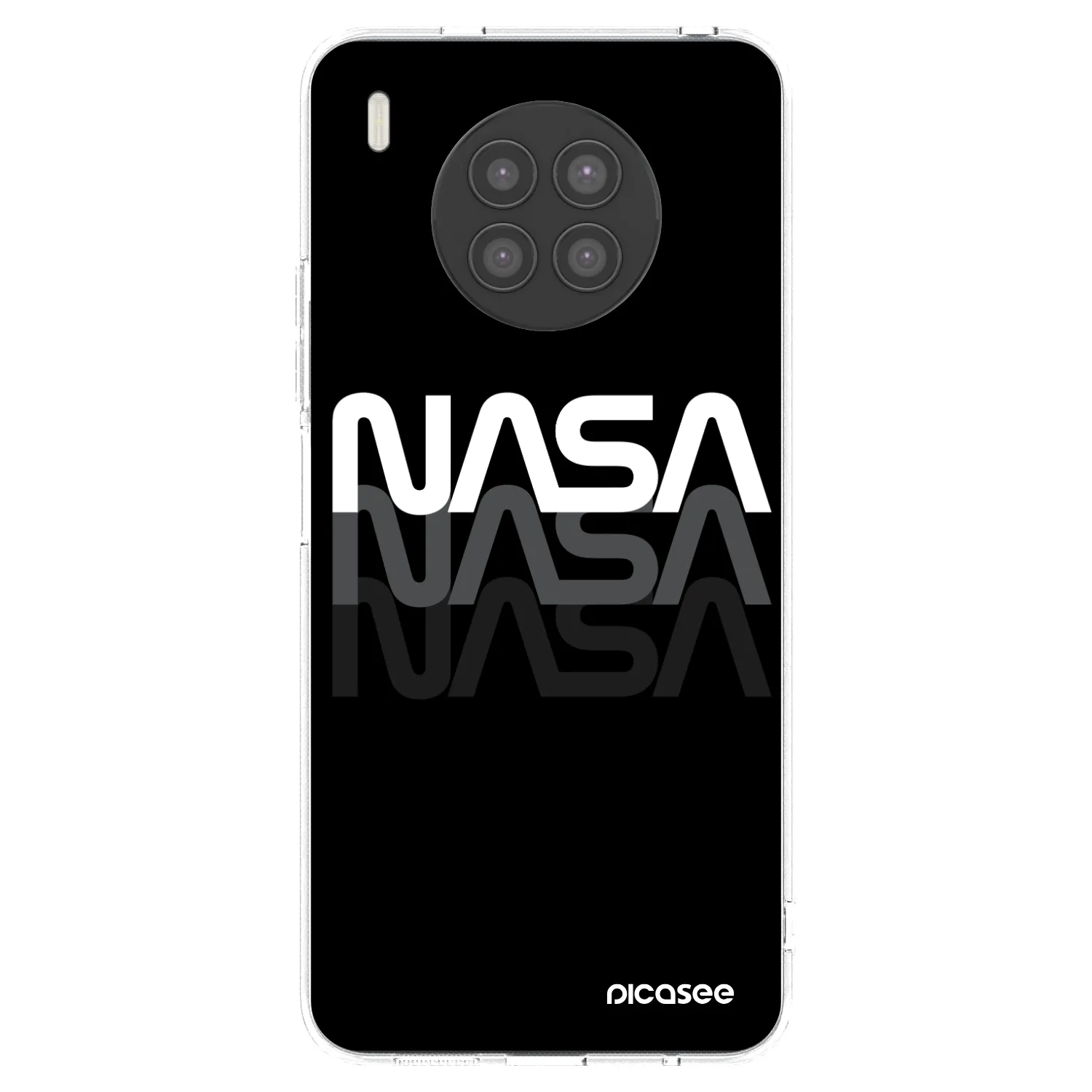 Picasee silikonowe przeźroczyste etui na Huawei Nova 8i - NASA Triple