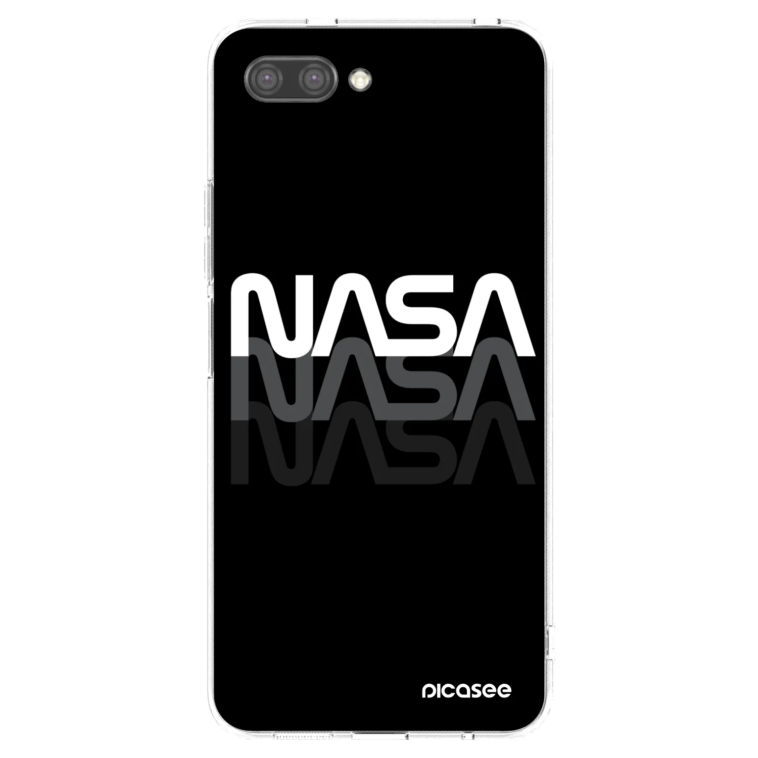 Picasee silikonowe przeźroczyste etui na Honor 10 - NASA Triple