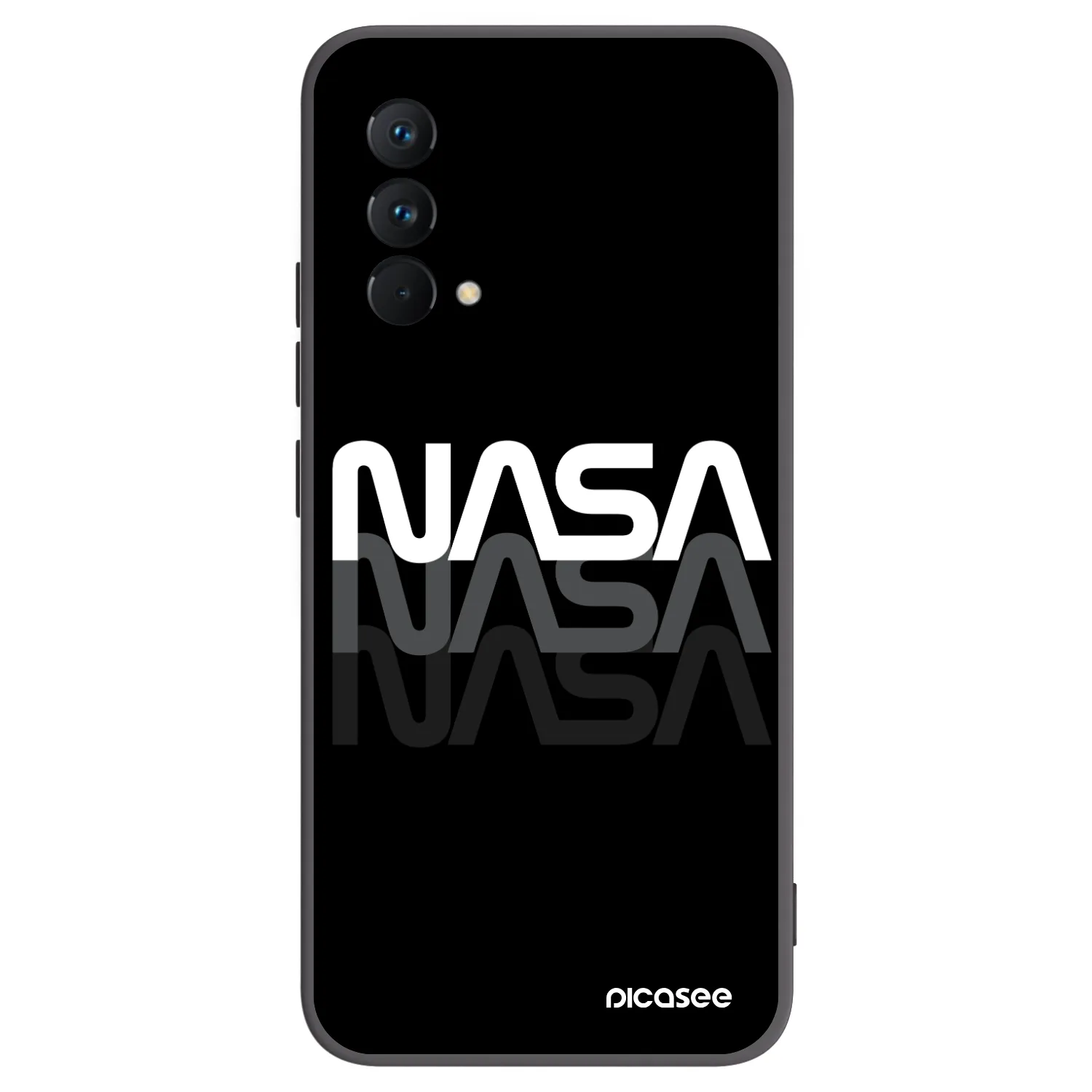 Picasee silikonowe czarne etui na Realme GT Master Edition 5G - NASA Triple