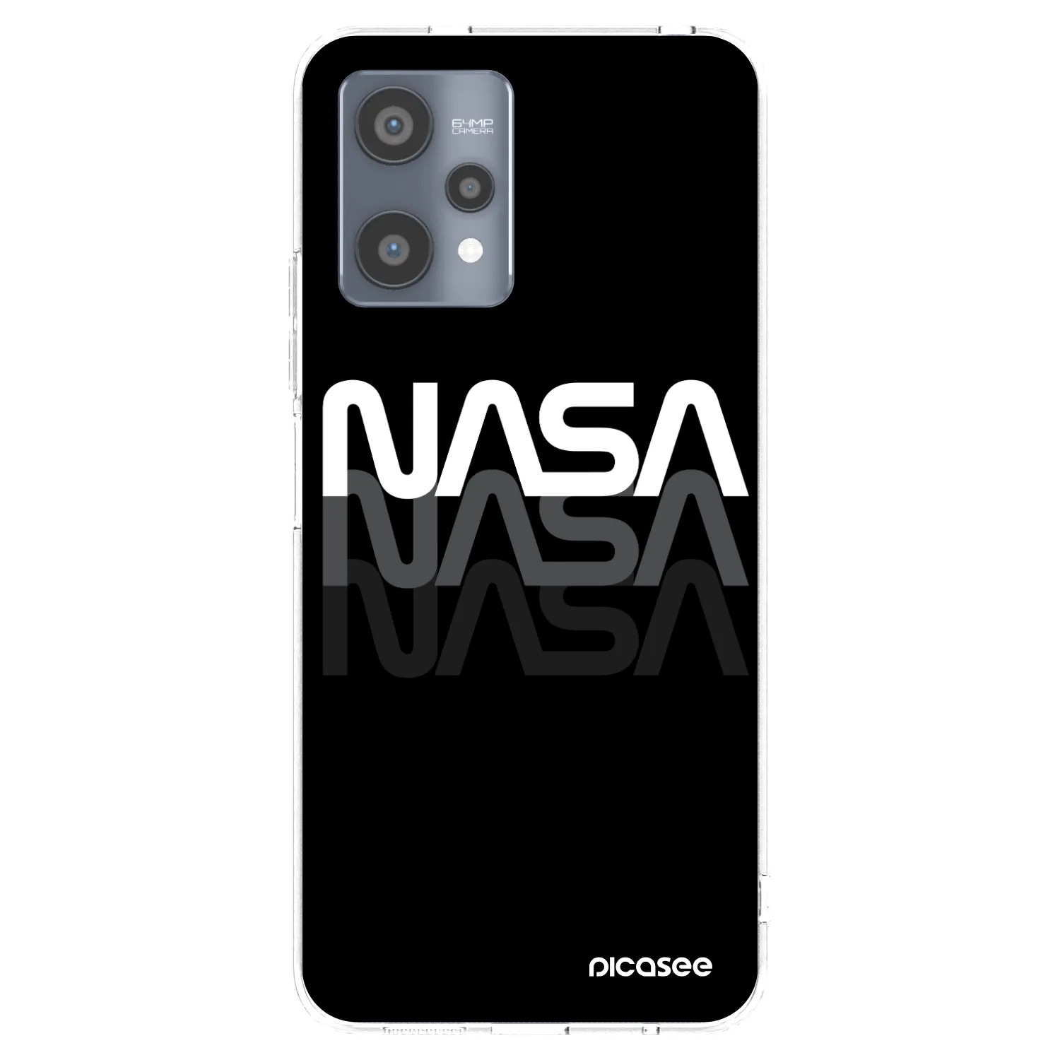 Picasee silikonowe przeźroczyste etui na Realme 9 Pro 5G - NASA Triple