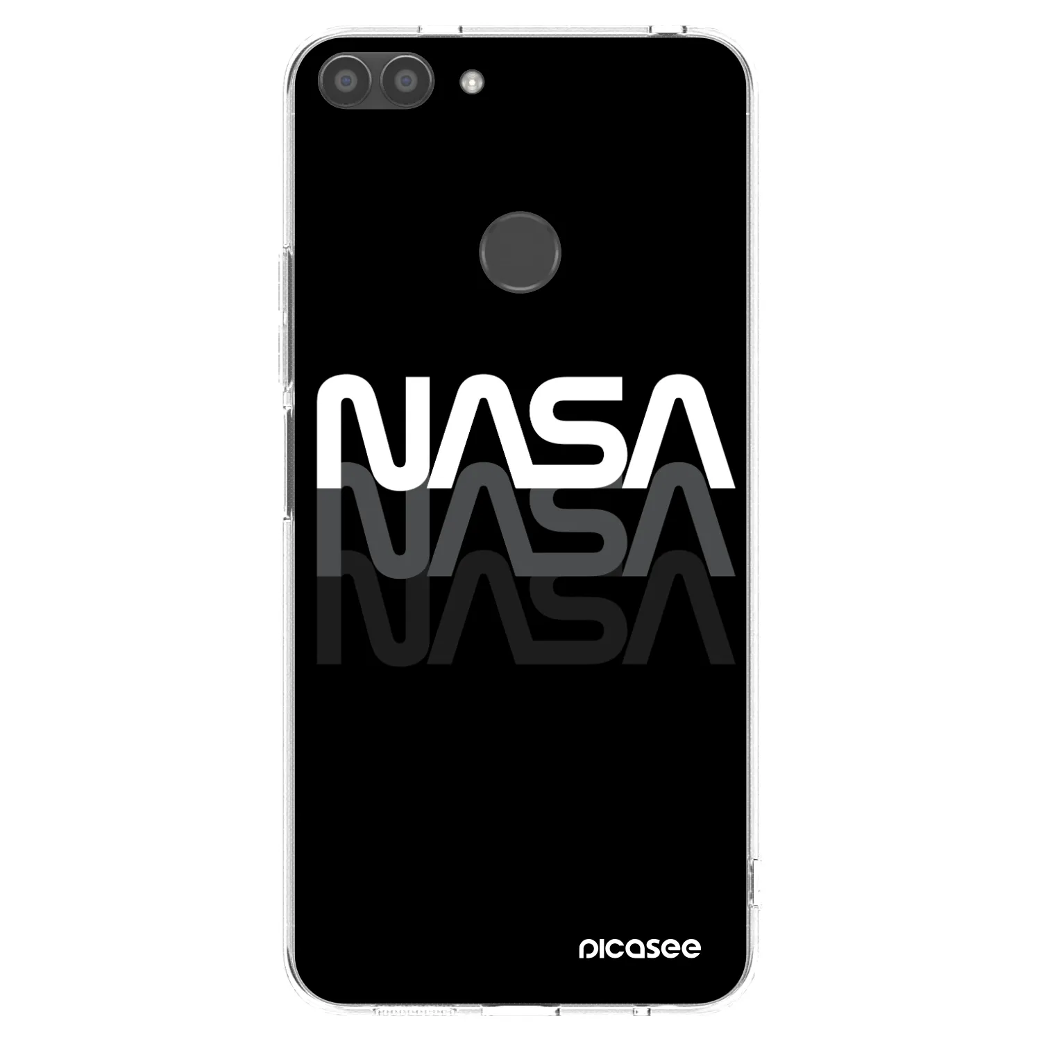 Picasee silikonowe przeźroczyste etui na Huawei P Smart - NASA Triple