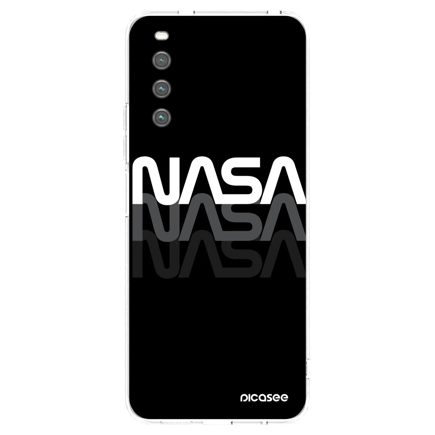 Picasee silikonowe przeźroczyste etui na Sony Xperia 10 IV 5G - NASA Triple
