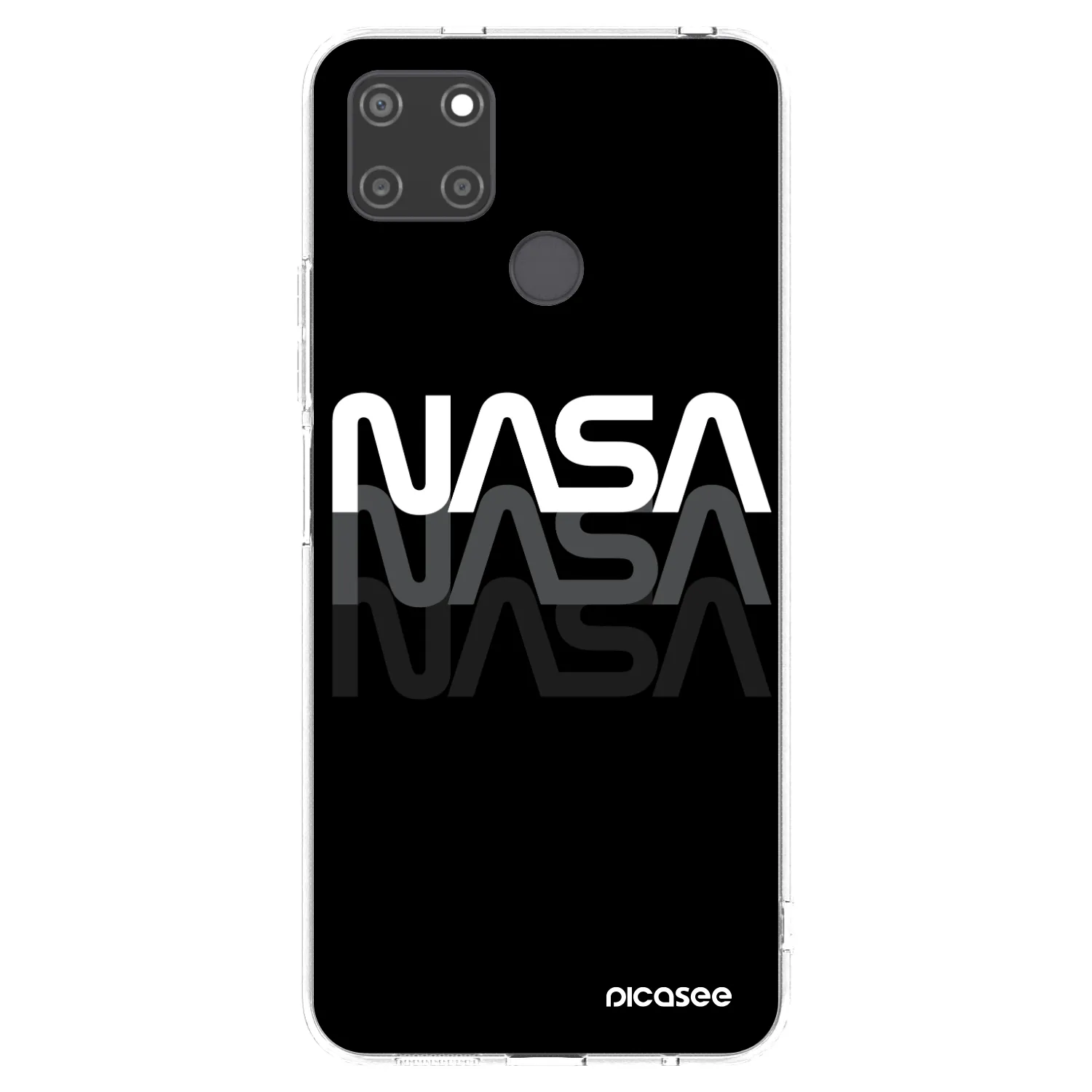 Picasee silikonowe przeźroczyste etui na Realme C21Y - NASA Triple