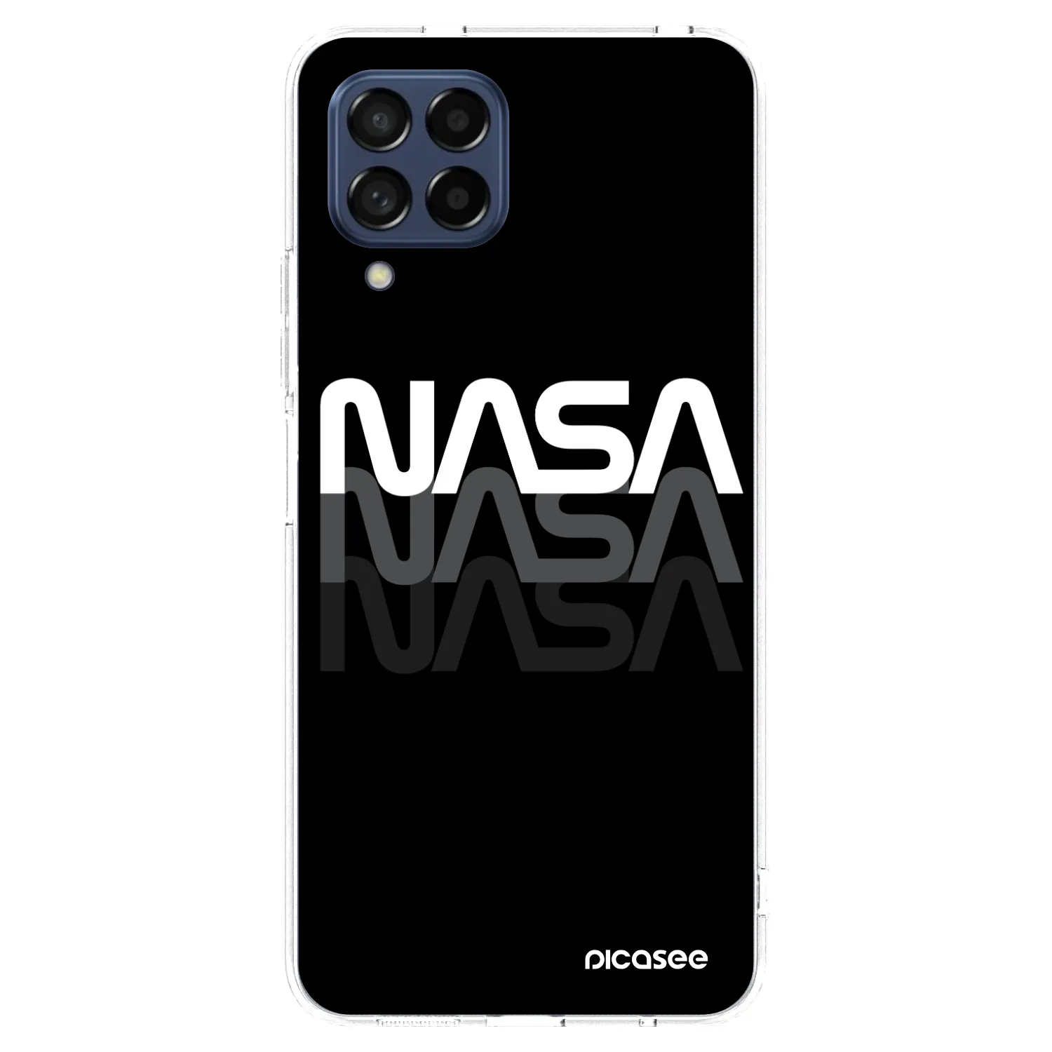Picasee silikonowe przeźroczyste etui na Samsung Galaxy M53 5G - NASA Triple