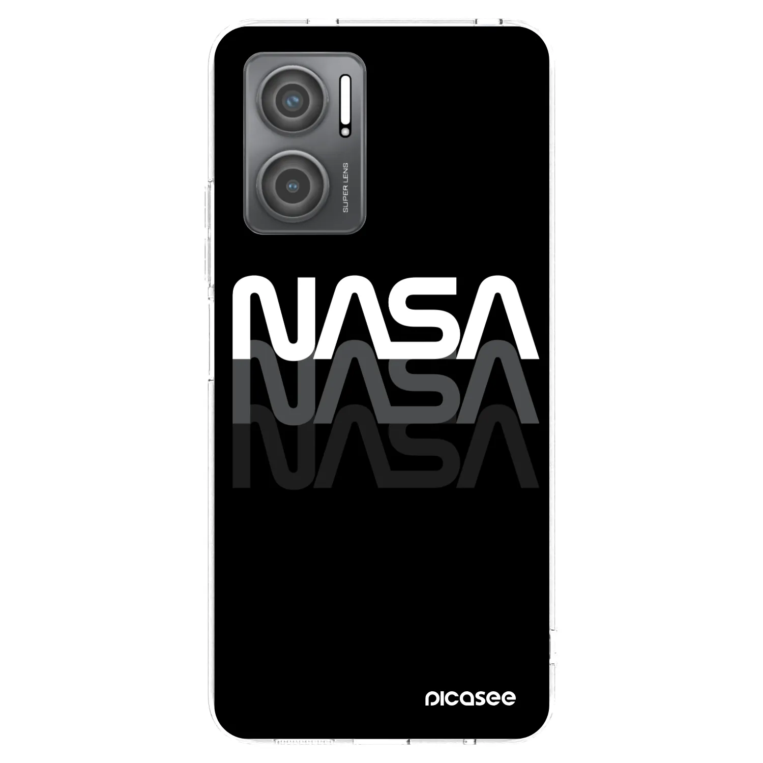 Picasee silikonowe przeźroczyste etui na Xiaomi Redmi 10 5G - NASA Triple