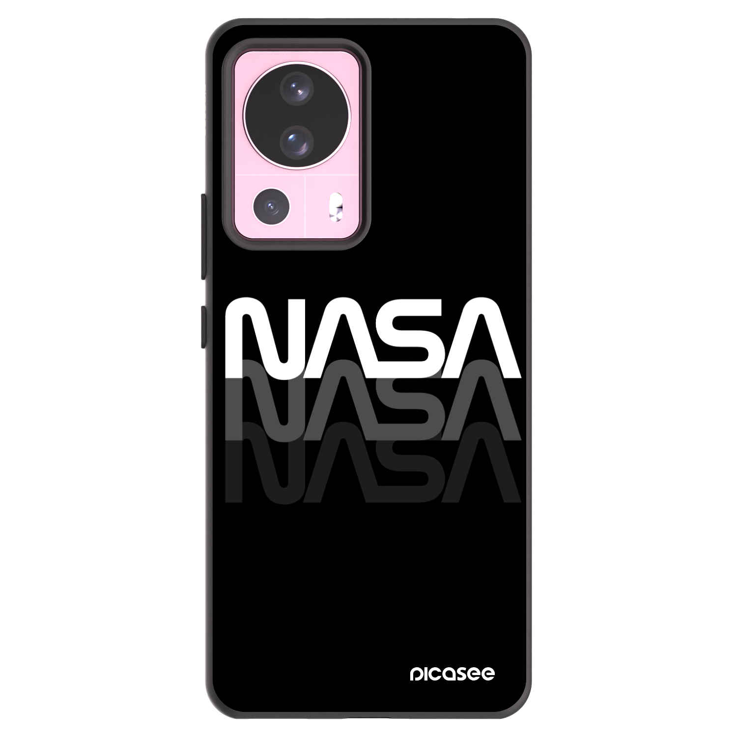 Picasee silikonowe czarne etui na Xiaomi 13 Lite - NASA Triple