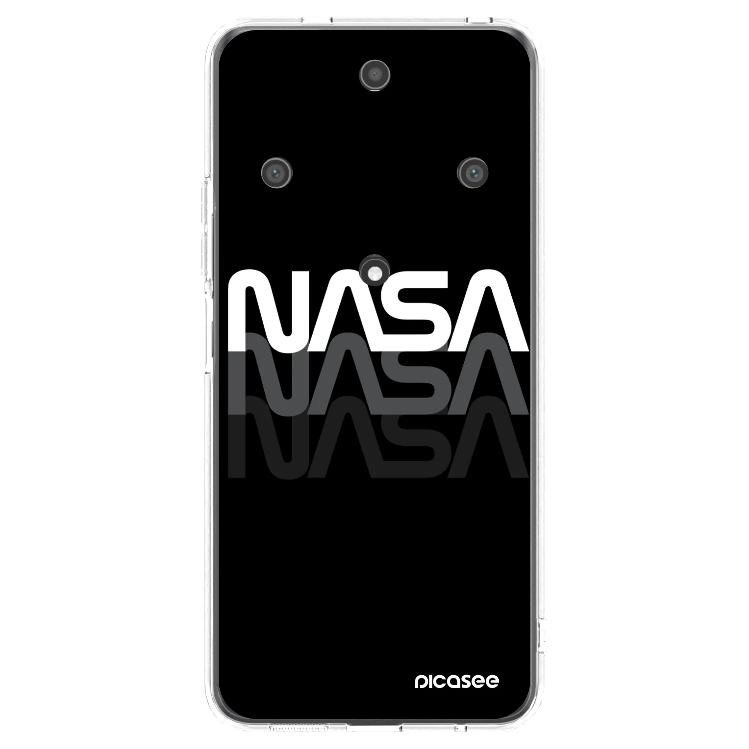Picasee silikonowe przeźroczyste etui na Honor Magic5 Lite 5G - NASA Triple