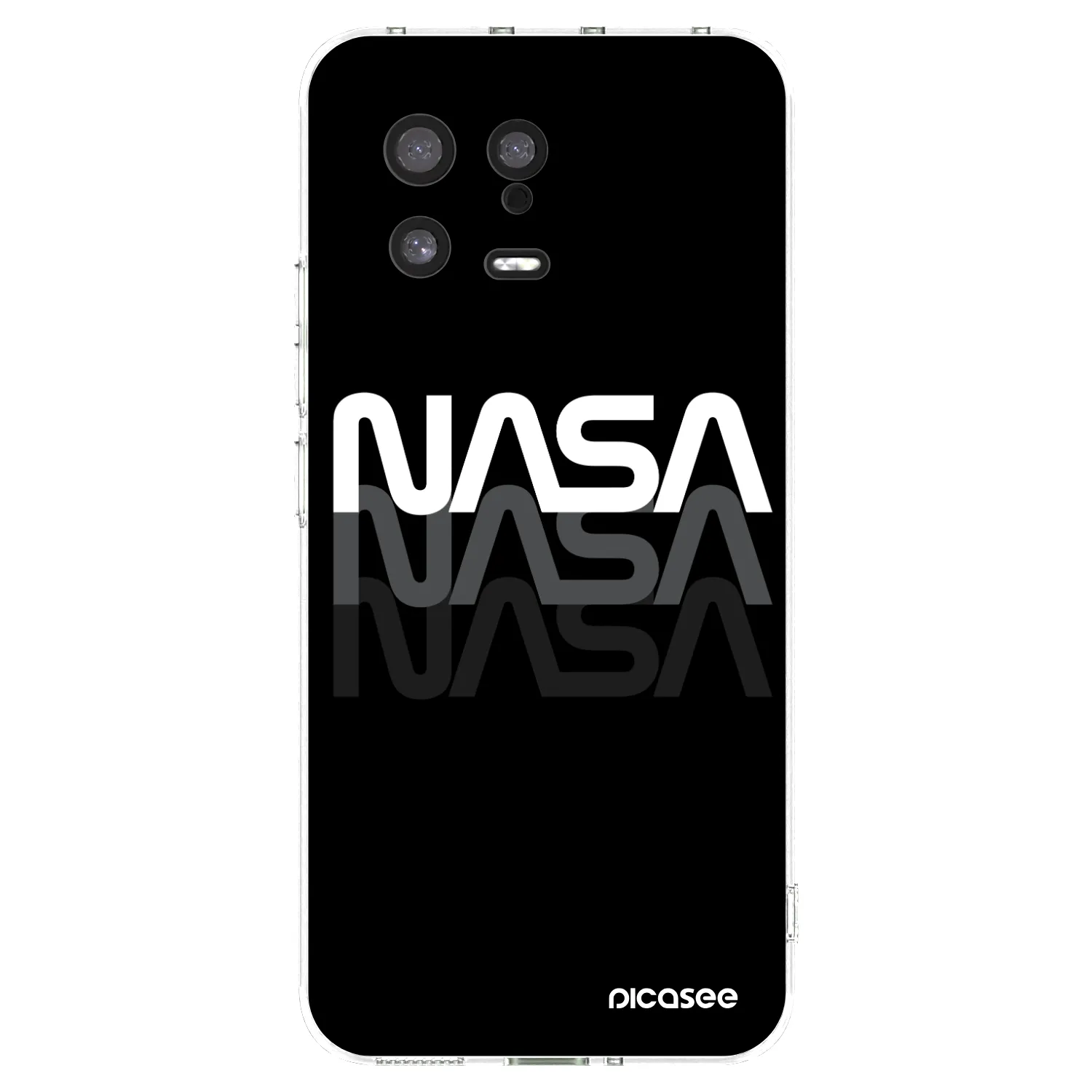 Picasee silikonowe przeźroczyste etui na Xiaomi 13 - NASA Triple
