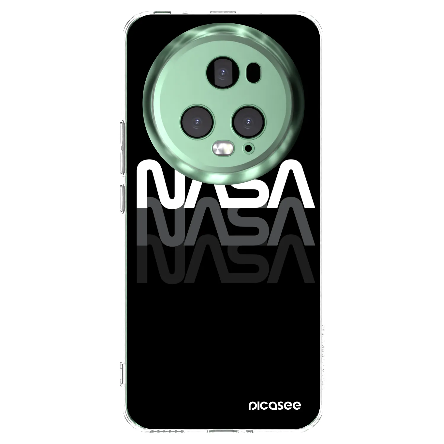 Picasee silikonowe przeźroczyste etui na Honor Magic5 Pro - NASA Triple