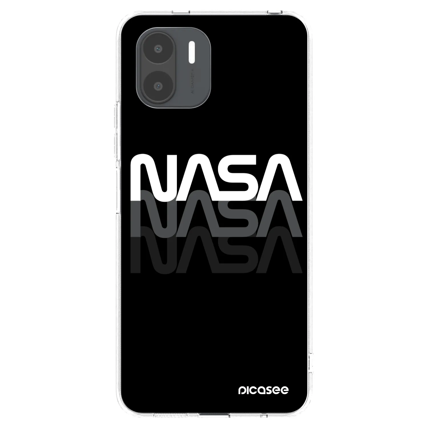 Picasee silikonowe przeźroczyste etui na Xiaomi Redmi A2 - NASA Triple