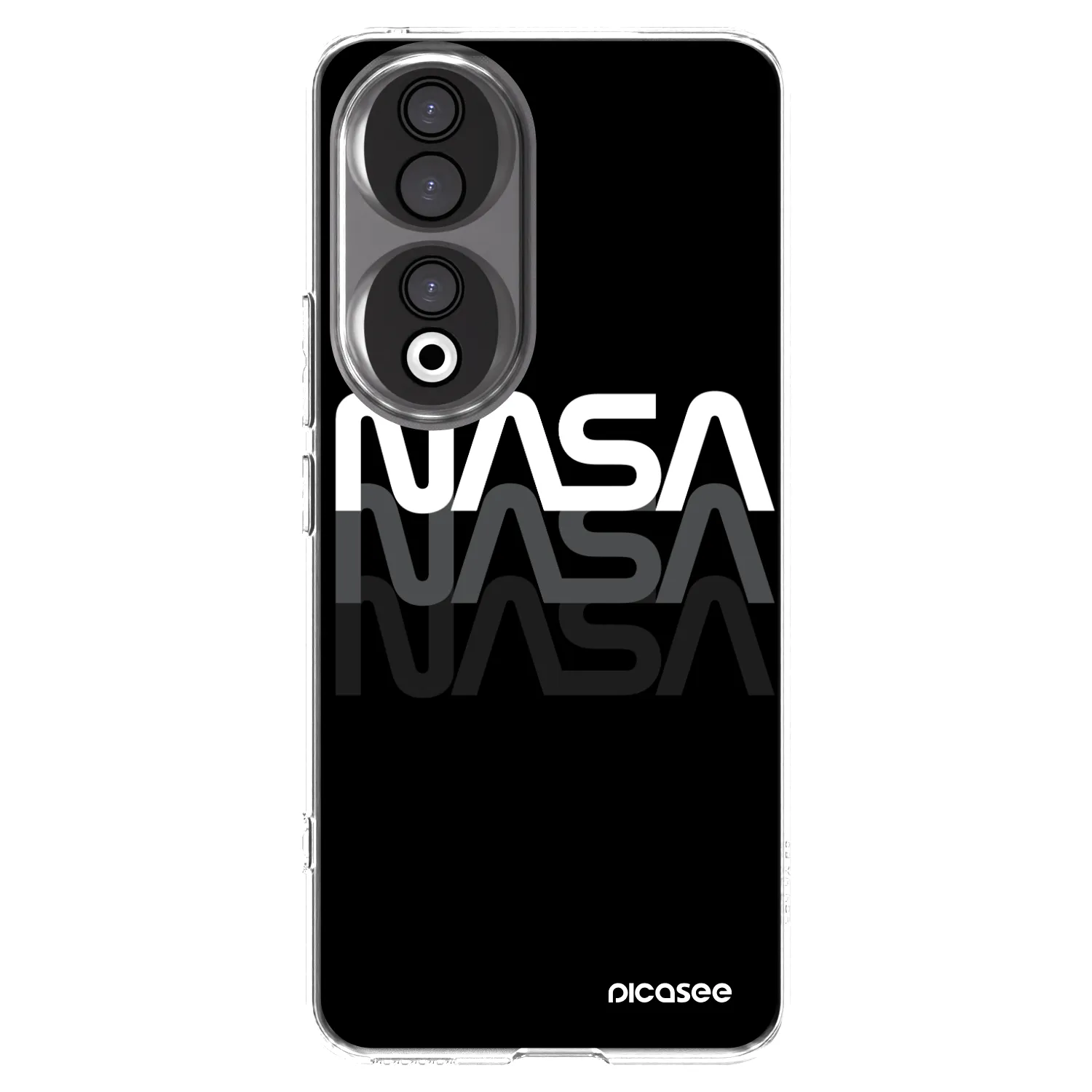 Picasee silikonowe przeźroczyste etui na Honor 90 5G - NASA Triple