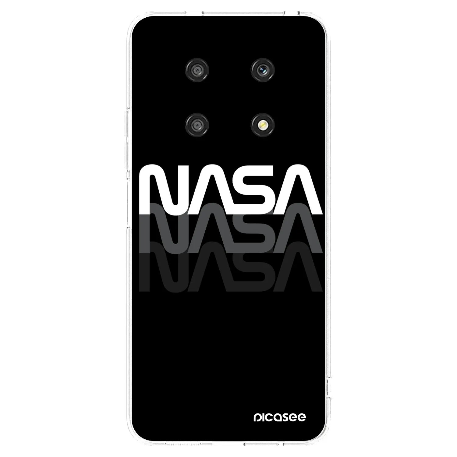 Picasee silikonowe przeźroczyste etui na Honor Magic4 Lite 5G - NASA Triple