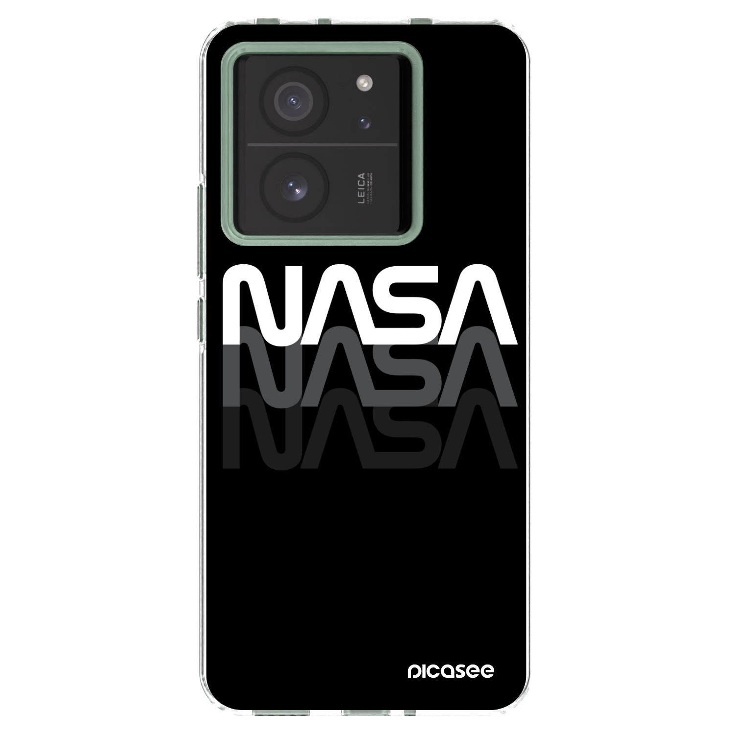 Picasee silikonowe przeźroczyste etui na Xiaomi 13T - NASA Triple