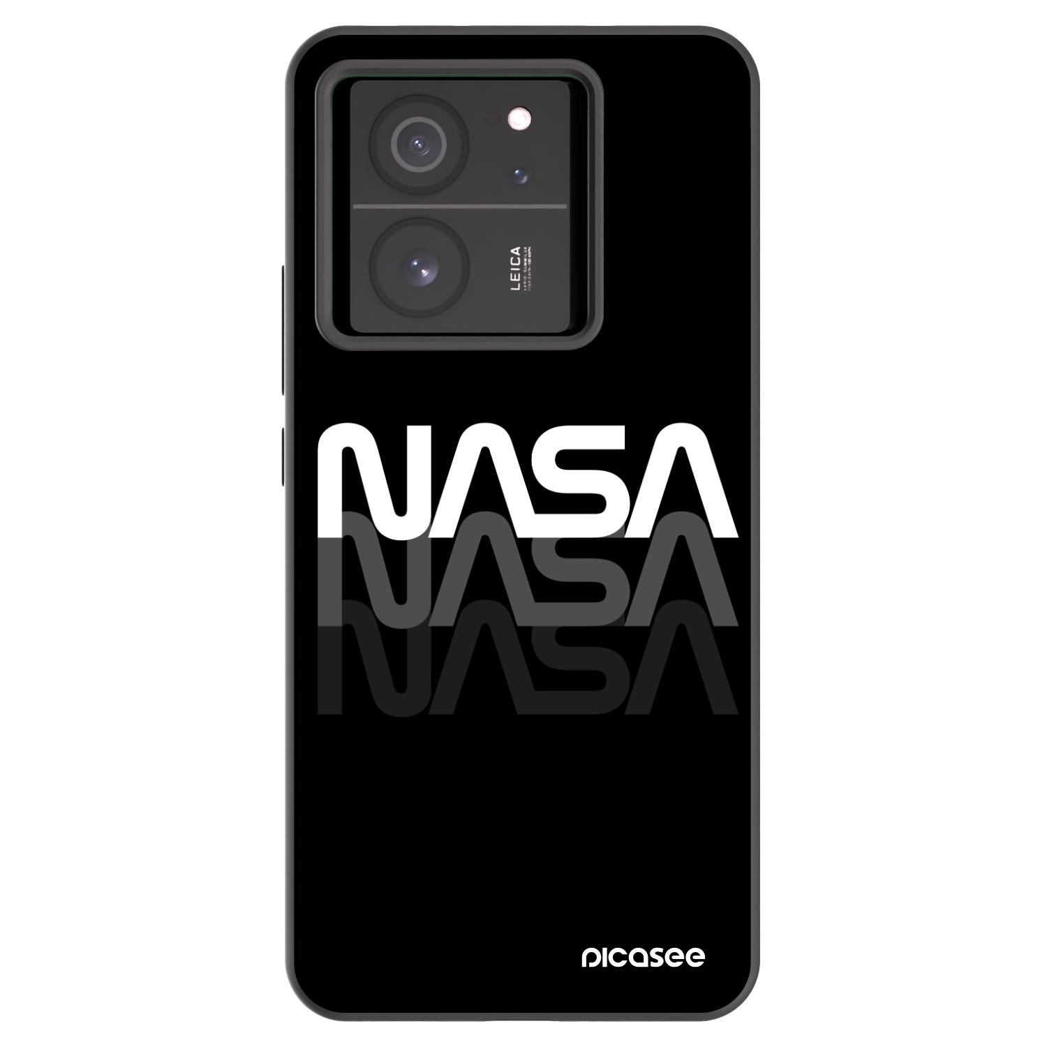 Picasee silikonowe czarne etui na Xiaomi 13T Pro - NASA Triple
