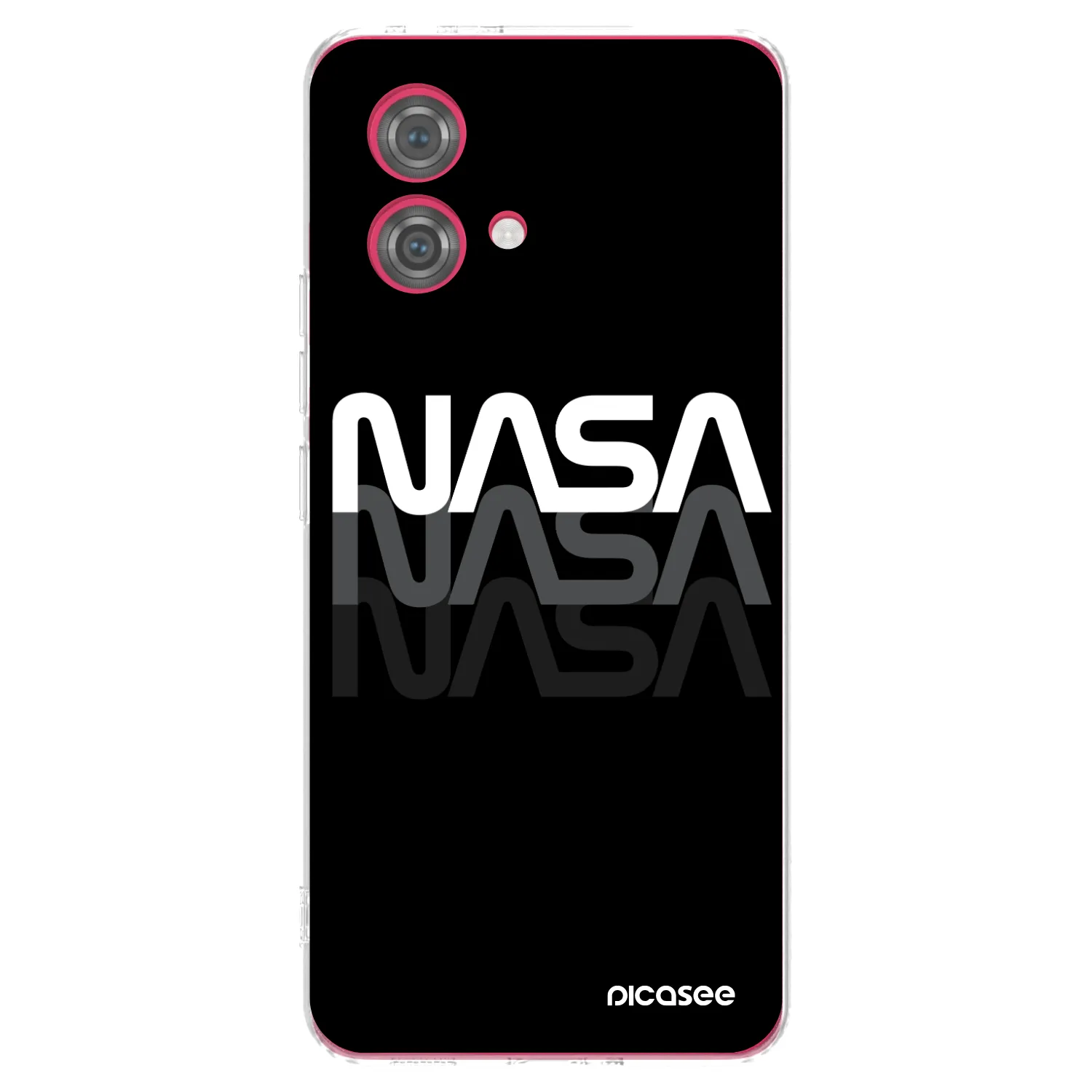 Picasee silikonowe przeźroczyste etui na Motorola Moto G84 5G - NASA Triple