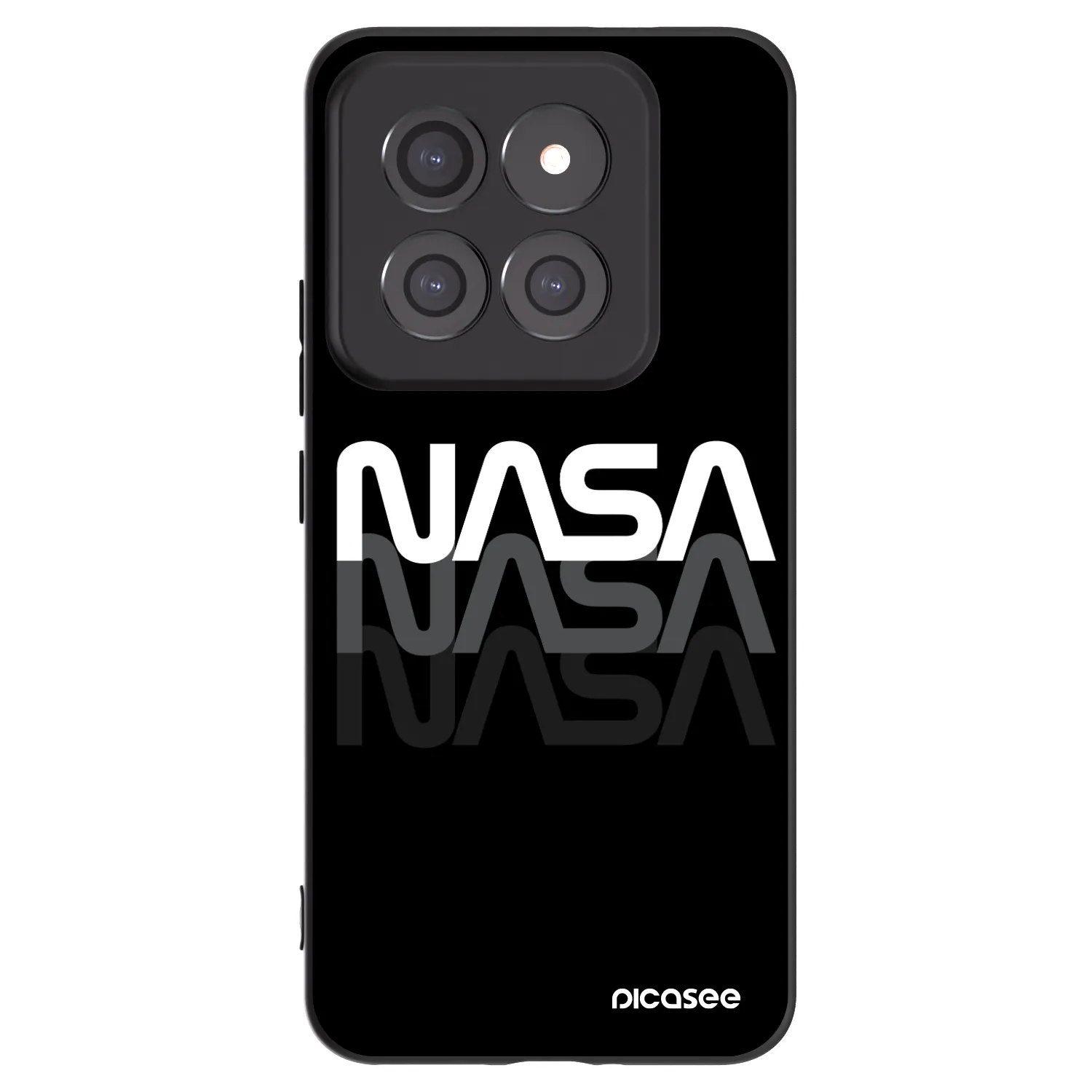 Picasee silikonowe czarne etui na Xiaomi 14 Pro - NASA Triple