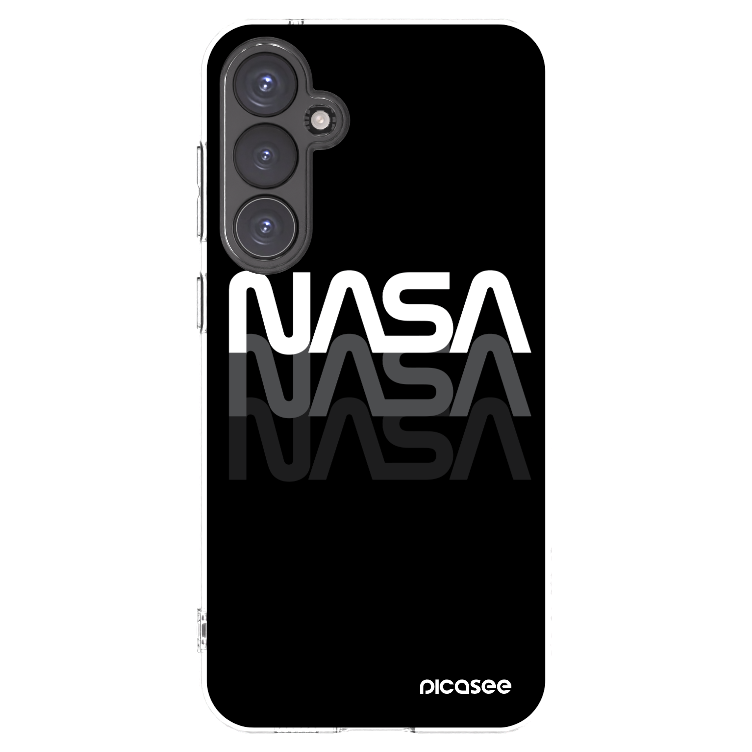 Picasee silikonowe przeźroczyste etui na Samsung Galaxy S23 FE S711B - NASA Triple
