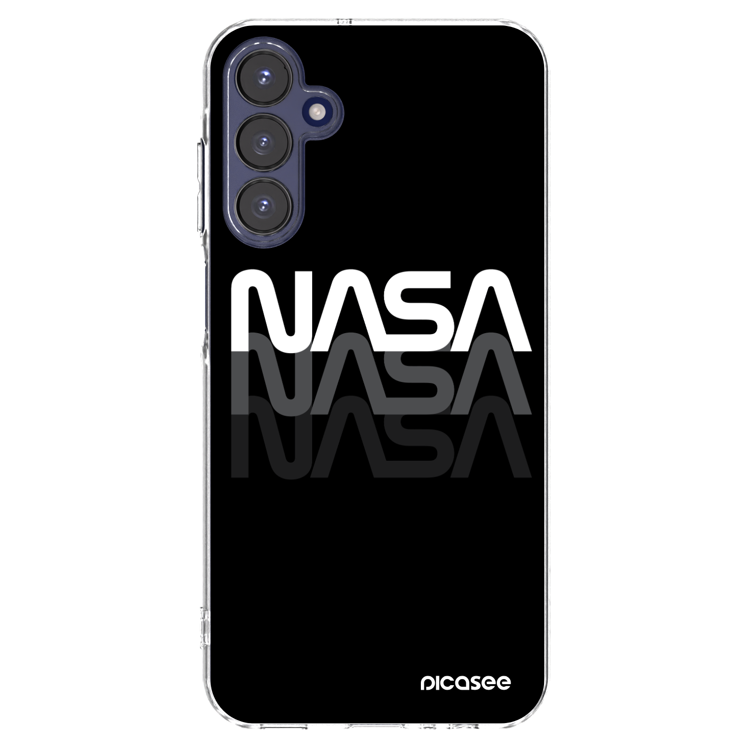 Picasee silikonowe przeźroczyste etui na Samsung Galaxy A15 A155F 4G - NASA Triple