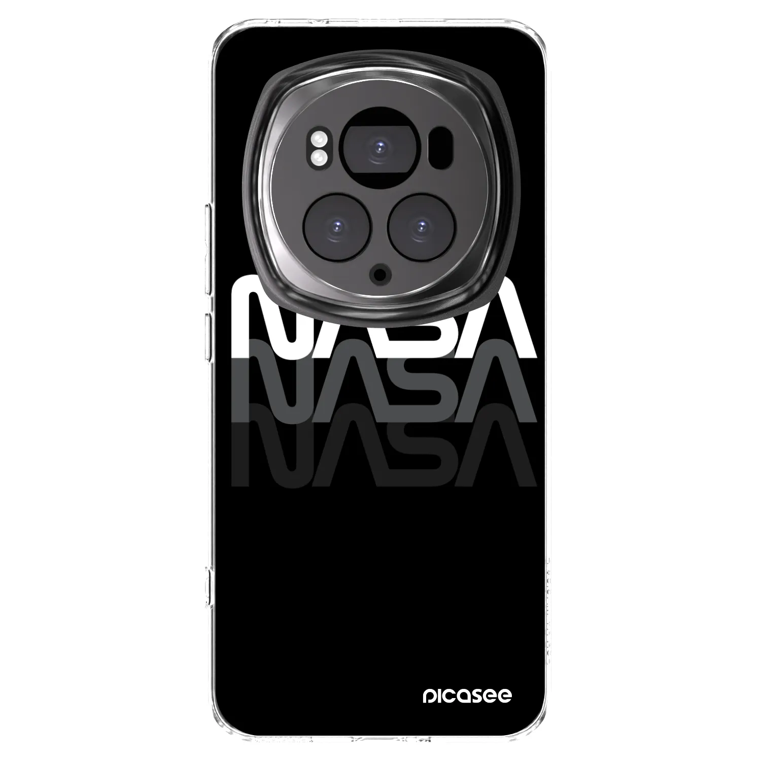 Picasee silikonowe przeźroczyste etui na Honor Magic6 Pro - NASA Triple