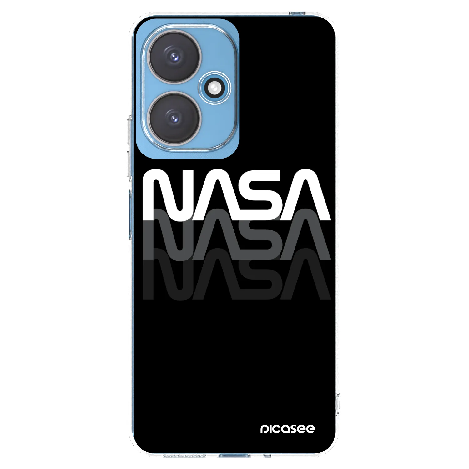 Picasee silikonowe przeźroczyste etui na Xiaomi Redmi 13C 5G - NASA Triple