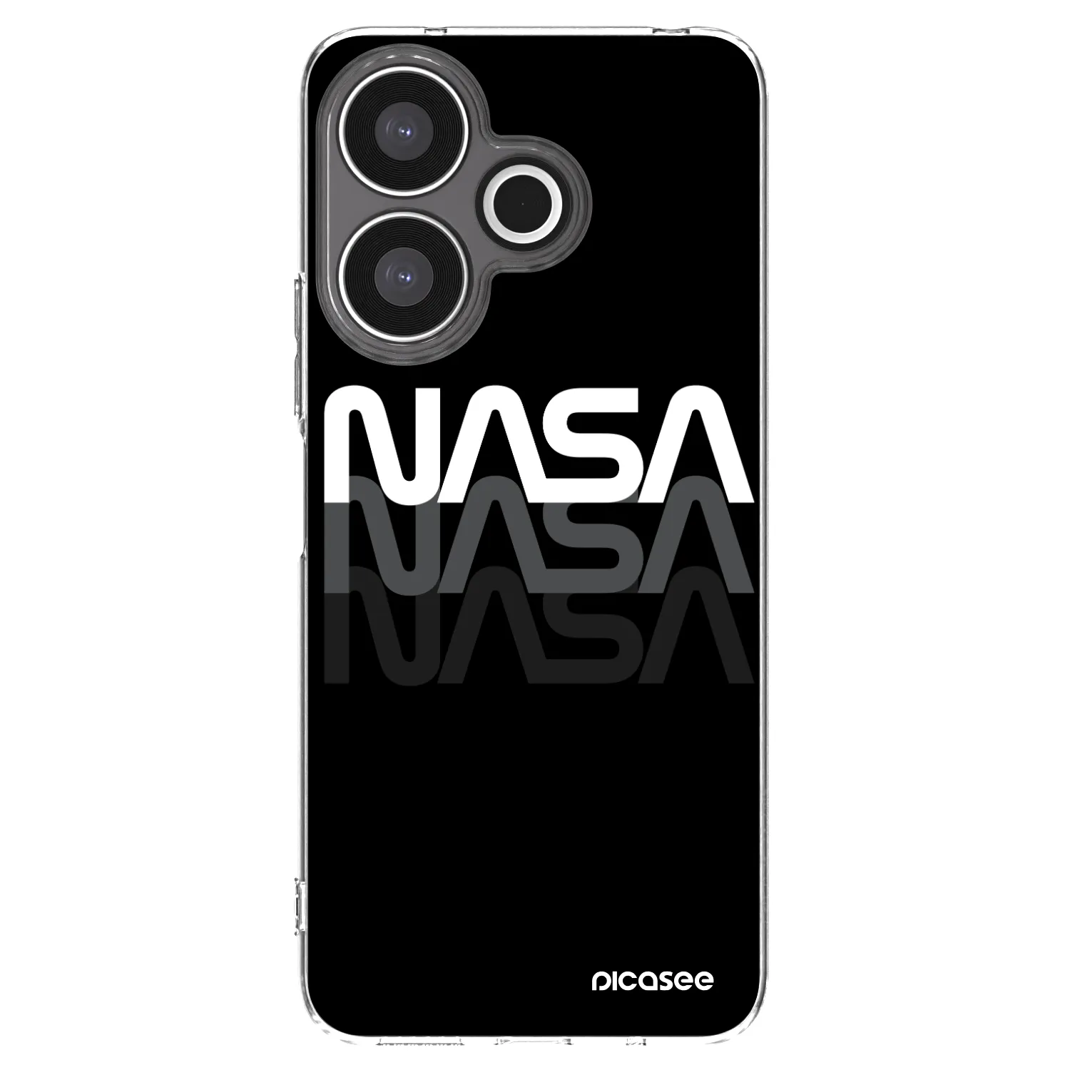 Picasee silikonowe przeźroczyste etui na Xiaomi Redmi 13 4G - NASA Triple