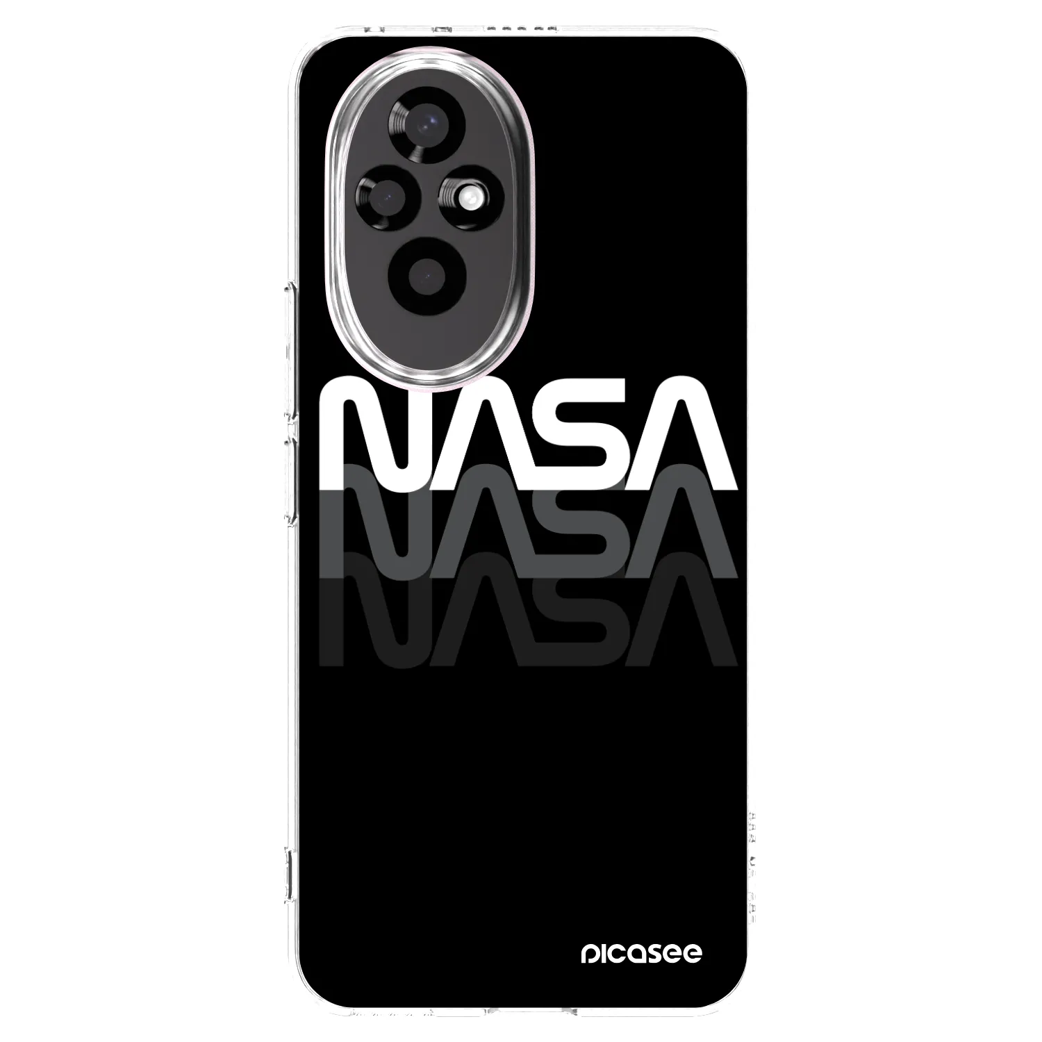 Picasee silikonowe przeźroczyste etui na Honor 200 5G - NASA Triple