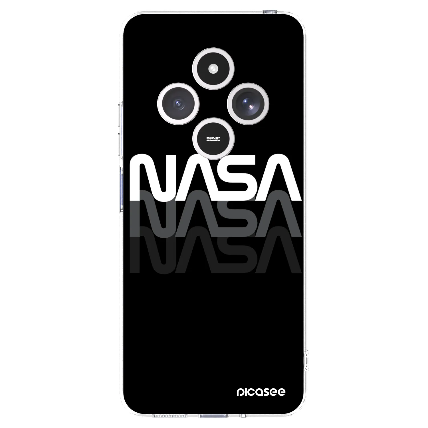 Picasee silikonowe przeźroczyste etui na Xiaomi Redmi 14C - NASA Triple