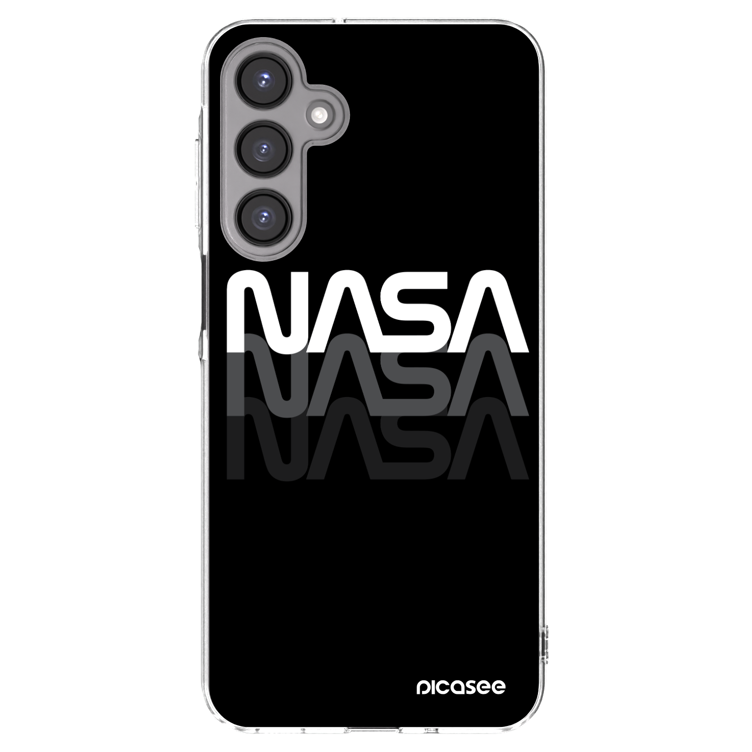 Picasee silikonowe przeźroczyste etui na Samsung Galaxy A16 5G - NASA Triple