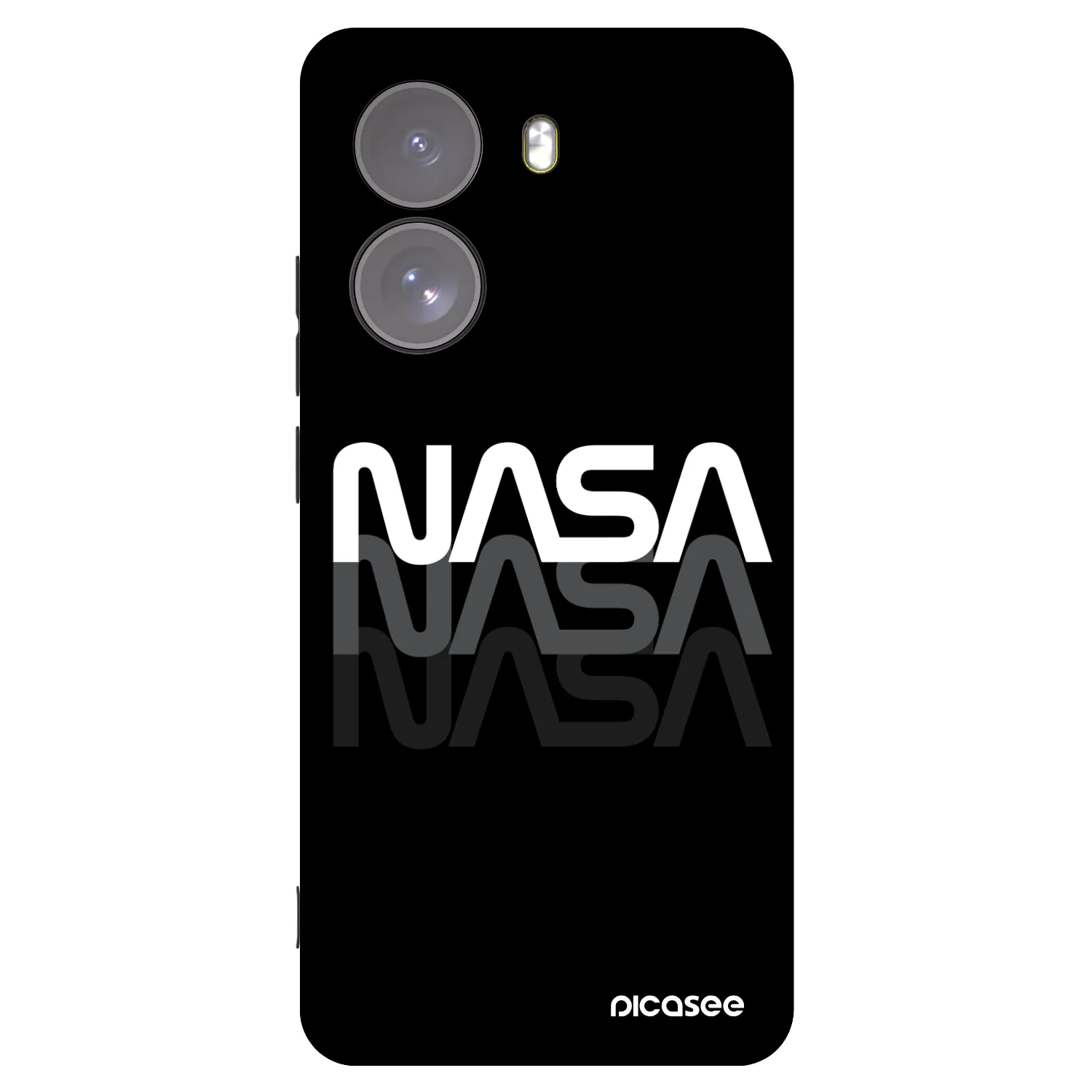 Picasee silikonowe czarne etui na Xiaomi Poco X7 - NASA Triple