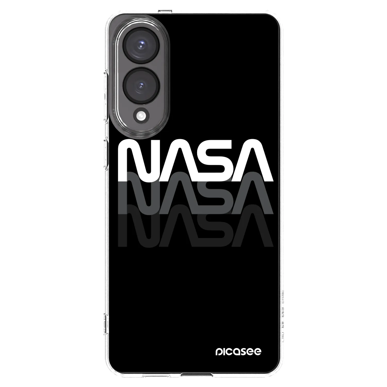 Picasee silikonowe przeźroczyste etui na Samsung Galaxy S25 Edge 5G - NASA Triple