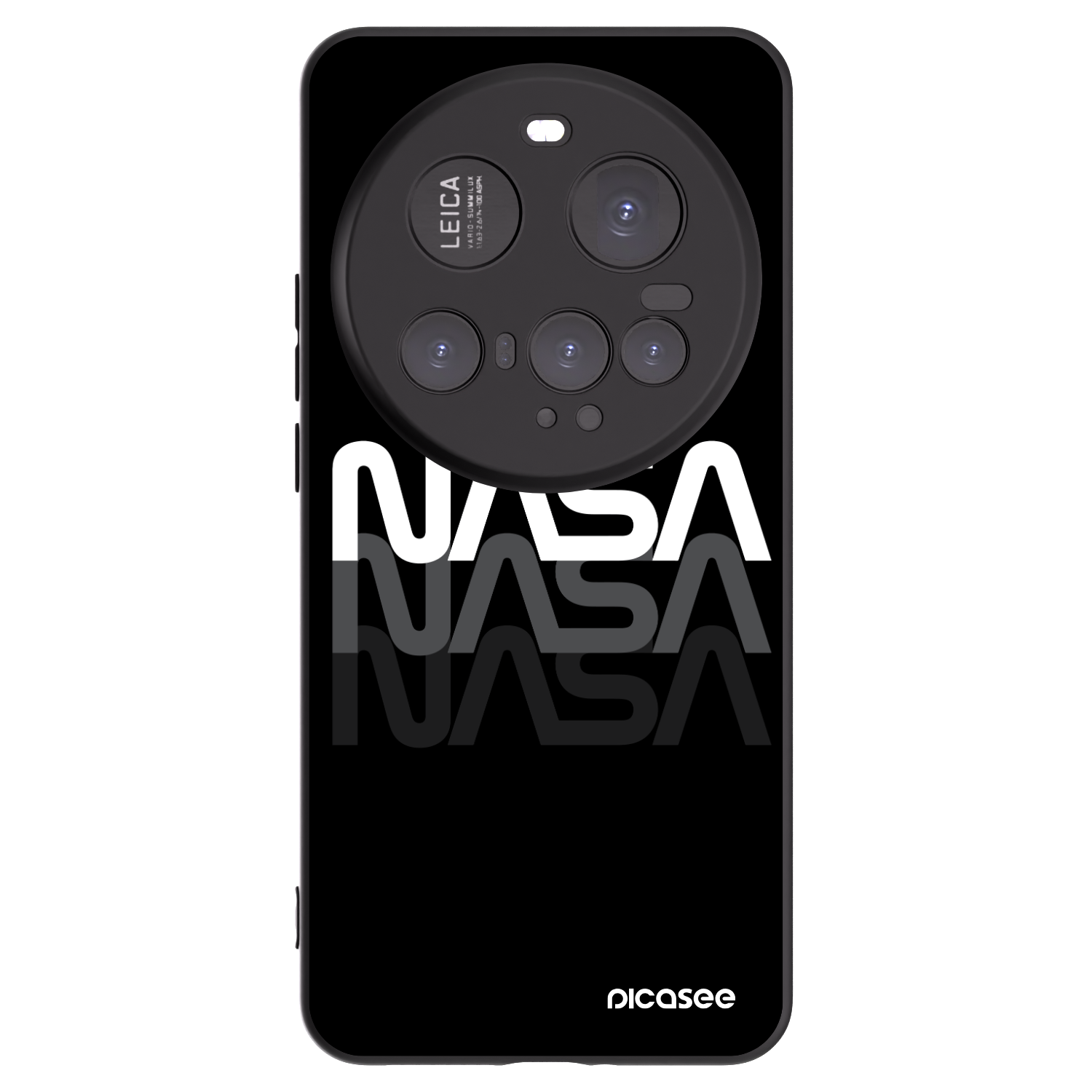 Picasee silikonowe czarne etui na Xiaomi 15 Ultra - NASA Triple