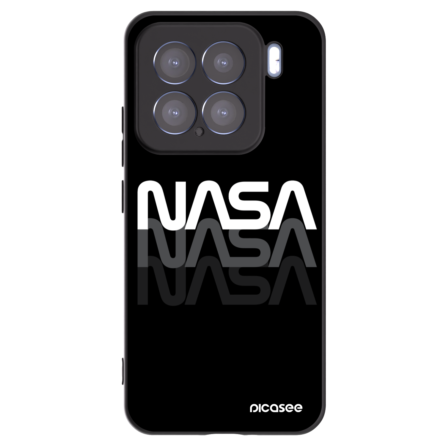 Picasee silikonowe czarne etui na Xiaomi 15 - NASA Triple