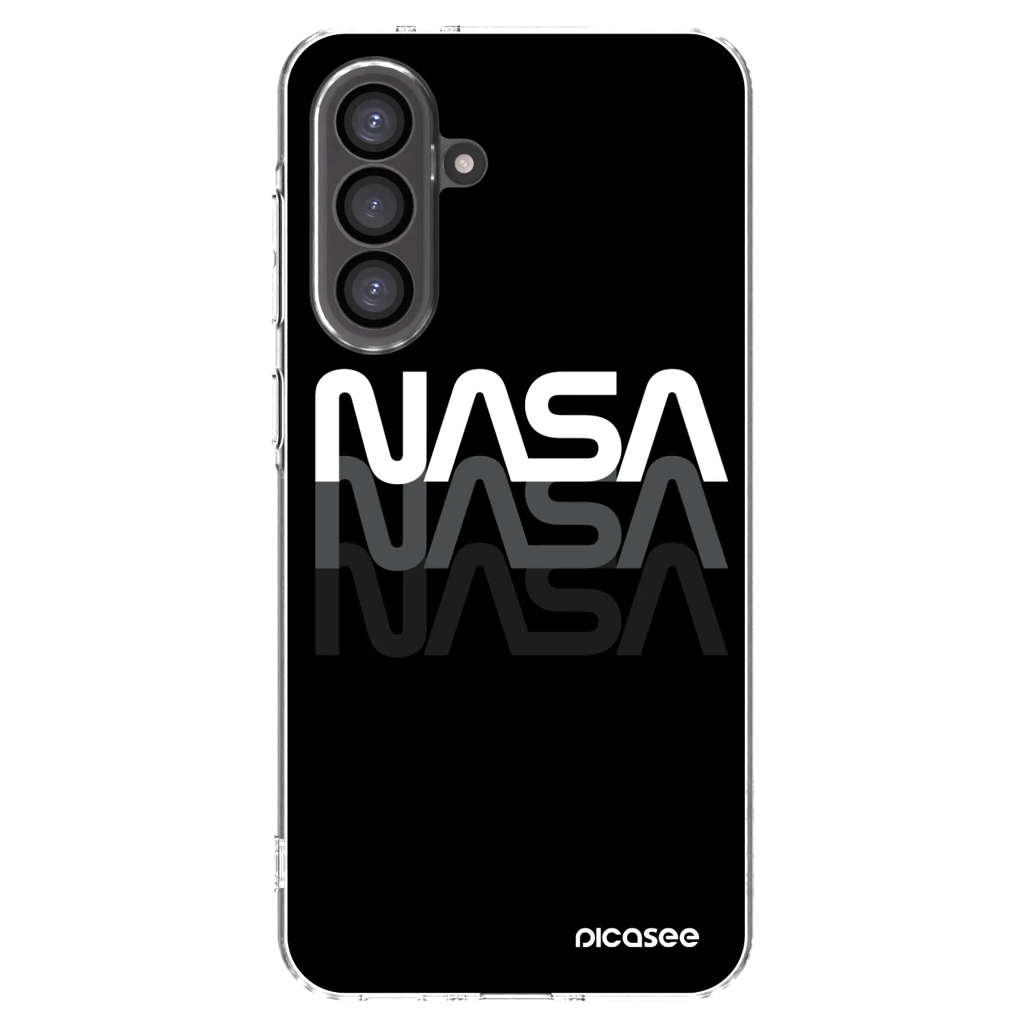 Picasee silikonowe przeźroczyste etui na Samsung Galaxy A56 5G A566B - NASA Triple