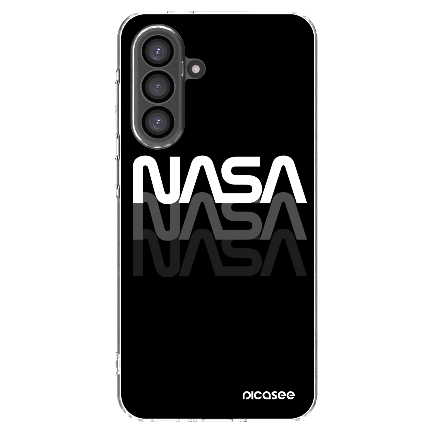 Picasee silikonowe przeźroczyste etui na Samsung Galaxy A36 5G - NASA Triple
