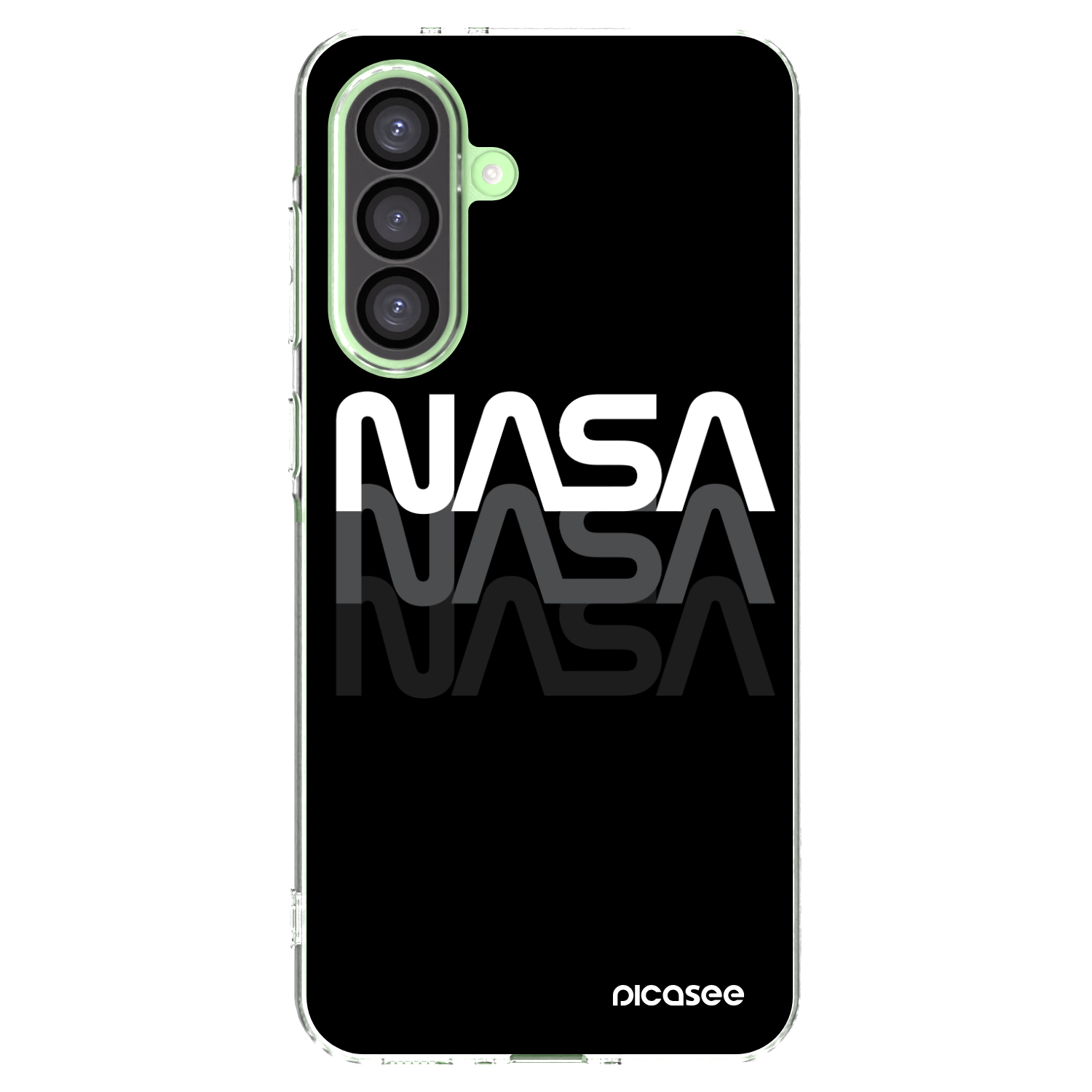 Picasee silikonowe przeźroczyste etui na Samsung Galaxy A26 5G A266B - NASA Triple
