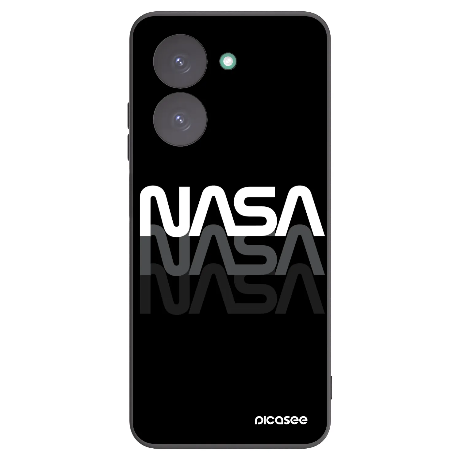 Picasee silikonowe czarne etui na Xiaomi Redmi A5 - NASA Triple