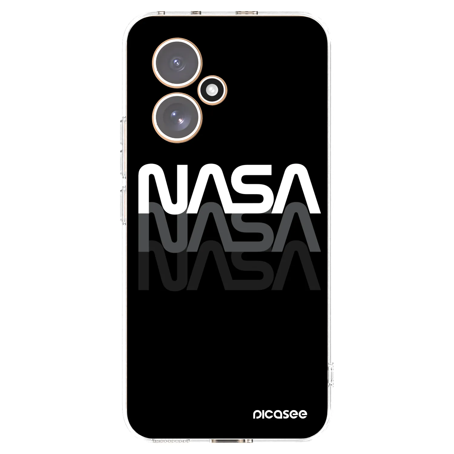 Picasee silikonowe przeźroczyste etui na Honor 400 5G - NASA Triple