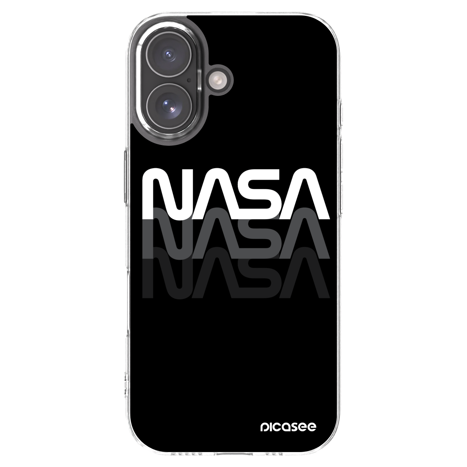 Picasee silikonowe przeźroczyste etui na Apple iPhone 17 - NASA Triple