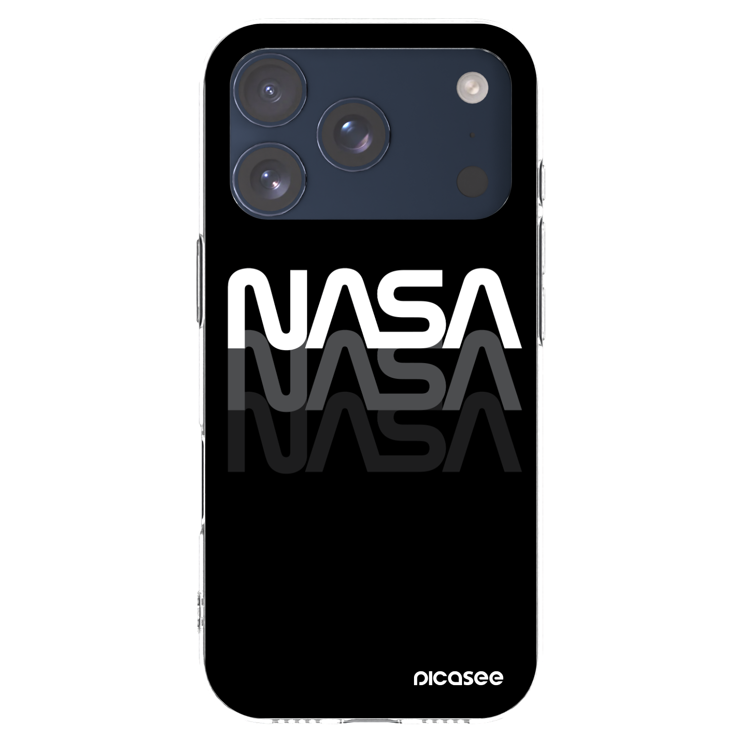 Picasee silikonowe przeźroczyste etui na Apple iPhone 17 Pro - NASA Triple