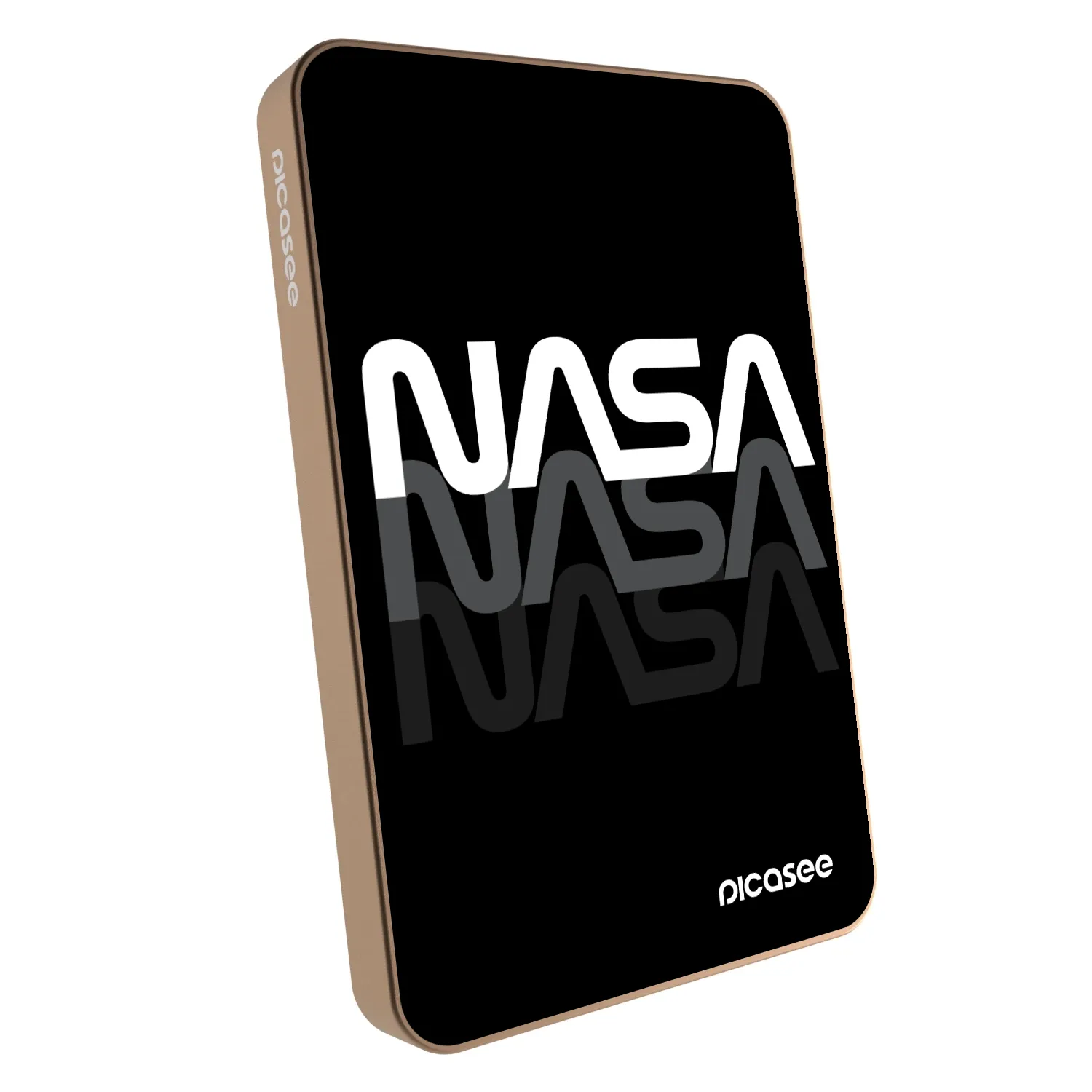 Picasee Powerbank z MagSafe 5 000 mAh Złoty - NASA Triple