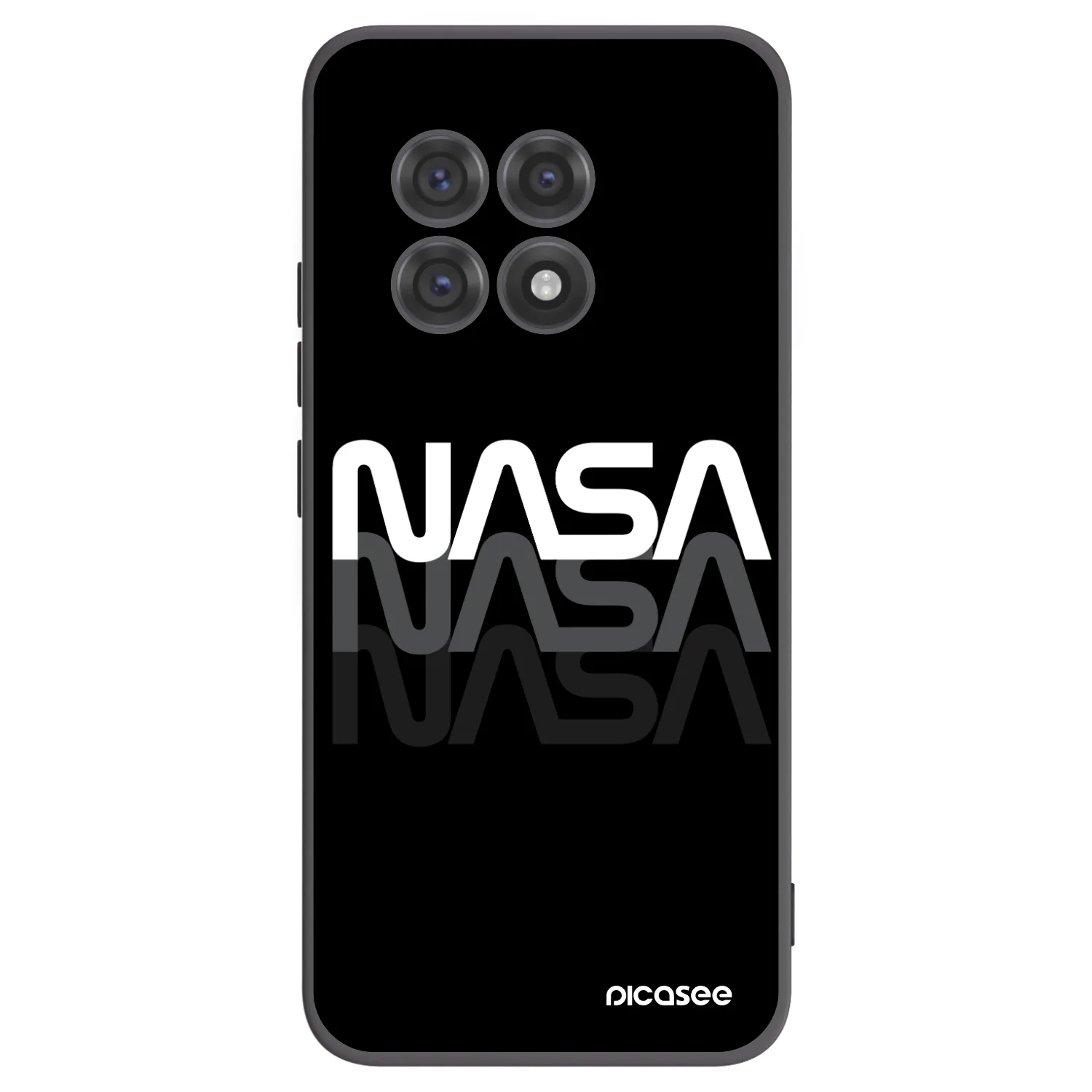 Picasee silikonowe czarne etui na OnePlus 13R 5G - NASA Triple