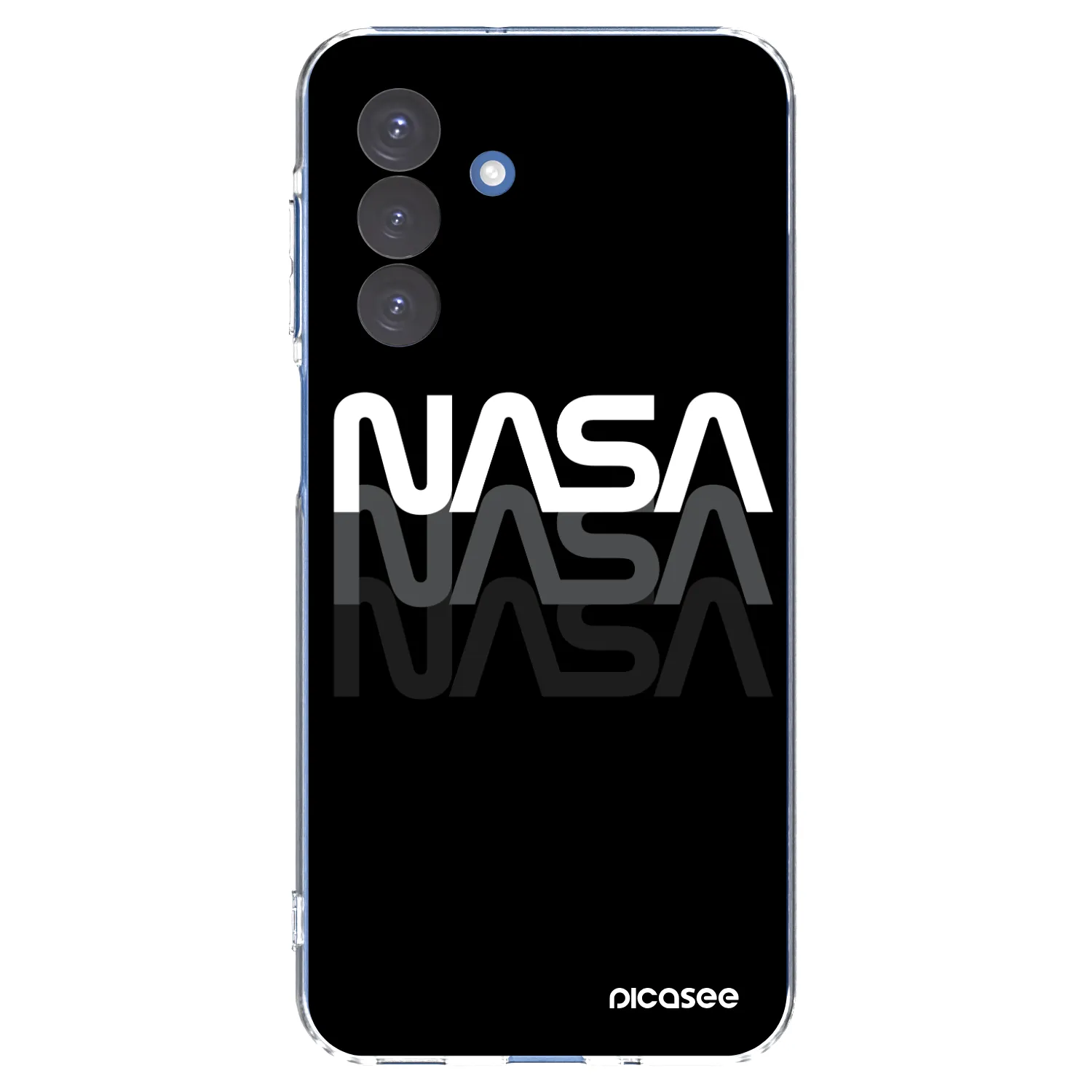 Picasee silikonowe przeźroczyste etui na Samsung Galaxy A17 5G - NASA Triple