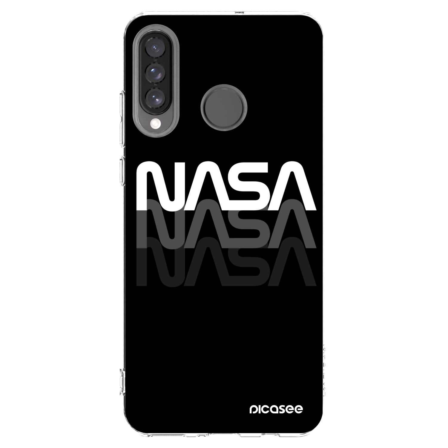 Picasee silikonowe przeźroczyste etui na Huawei P30 Lite - NASA Triple