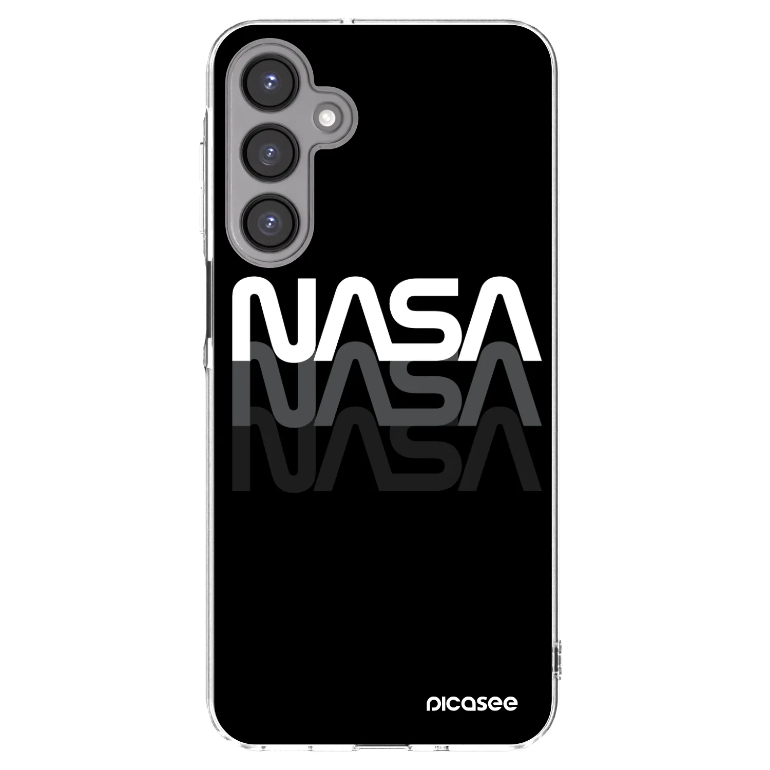 Picasee silikonowe przeźroczyste etui na Samsung Galaxy A16 4G - NASA Triple
