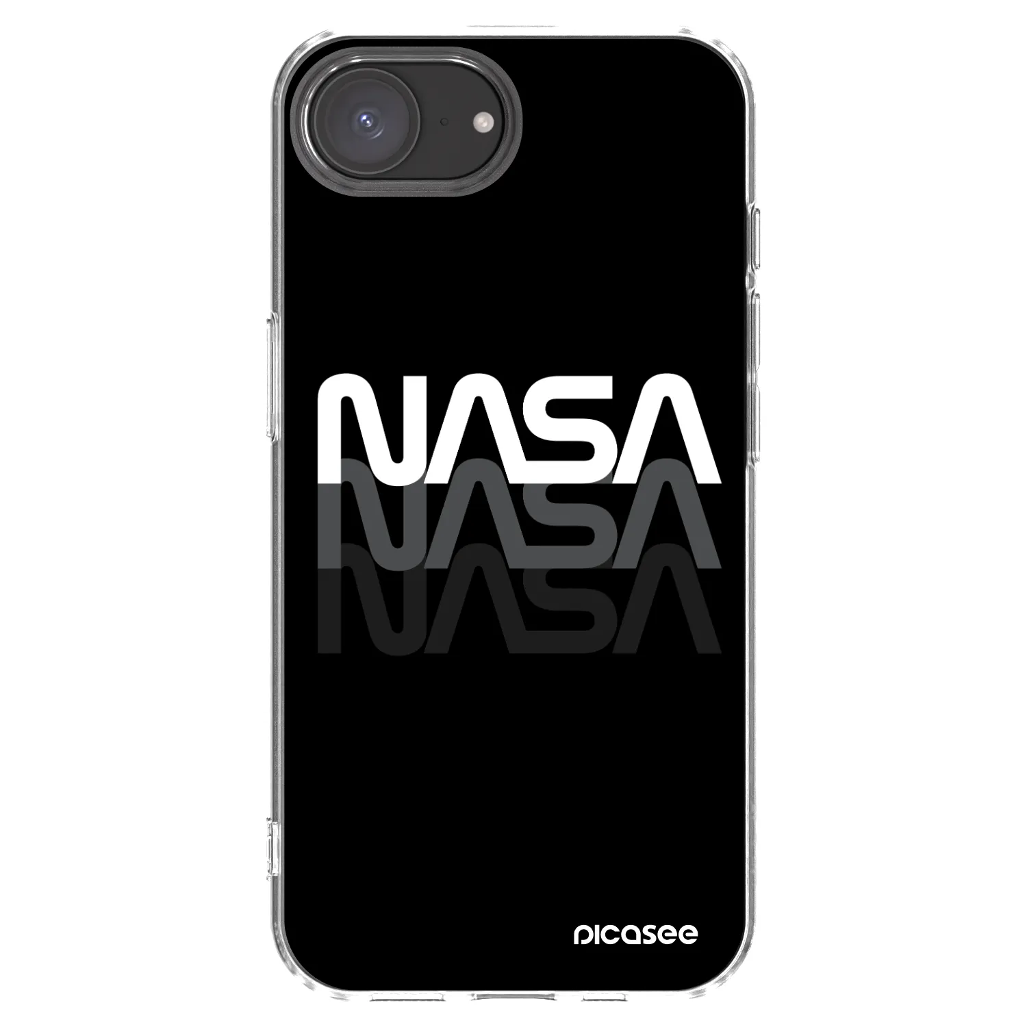 Picasee silikonowe przeźroczyste etui na Apple iPhone 17e - NASA Triple