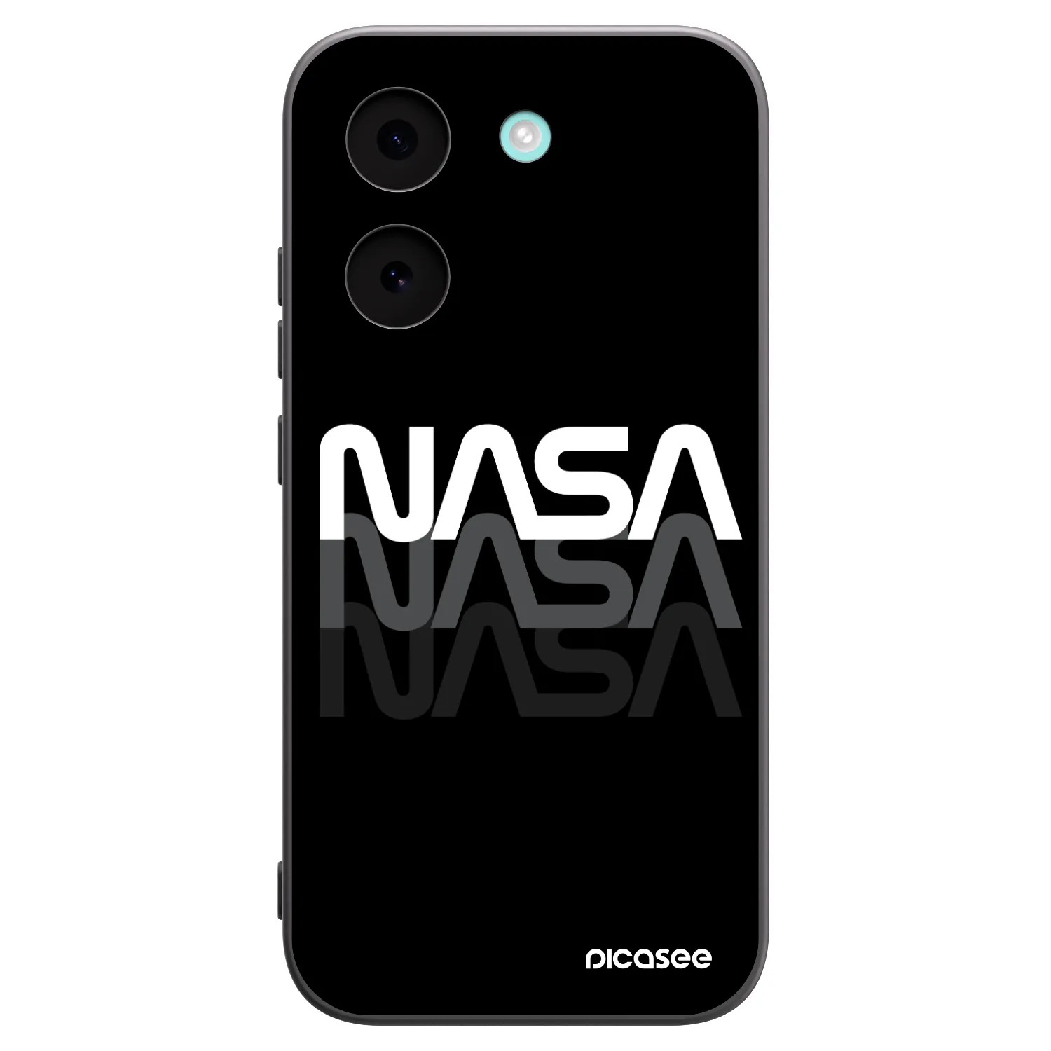 Picasee silikonowe czarne etui na Xiaomi Poco X8 Pro - NASA Triple